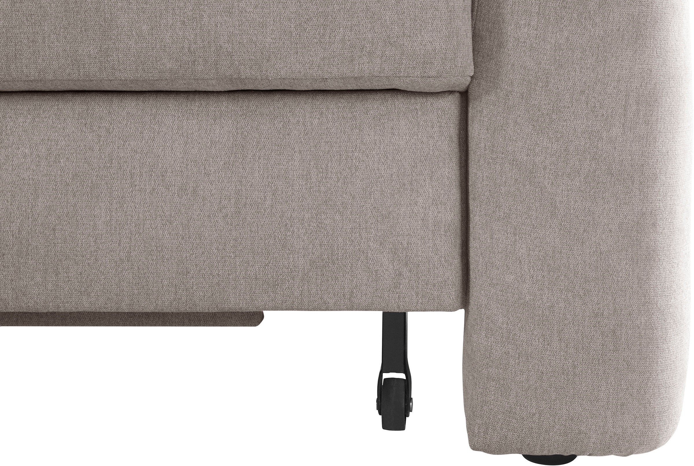 sit&more Ecksofa »Melissa L-Form«, klassisches Polsterprogramm, wahlweise Bettfunktion und Schubkasten