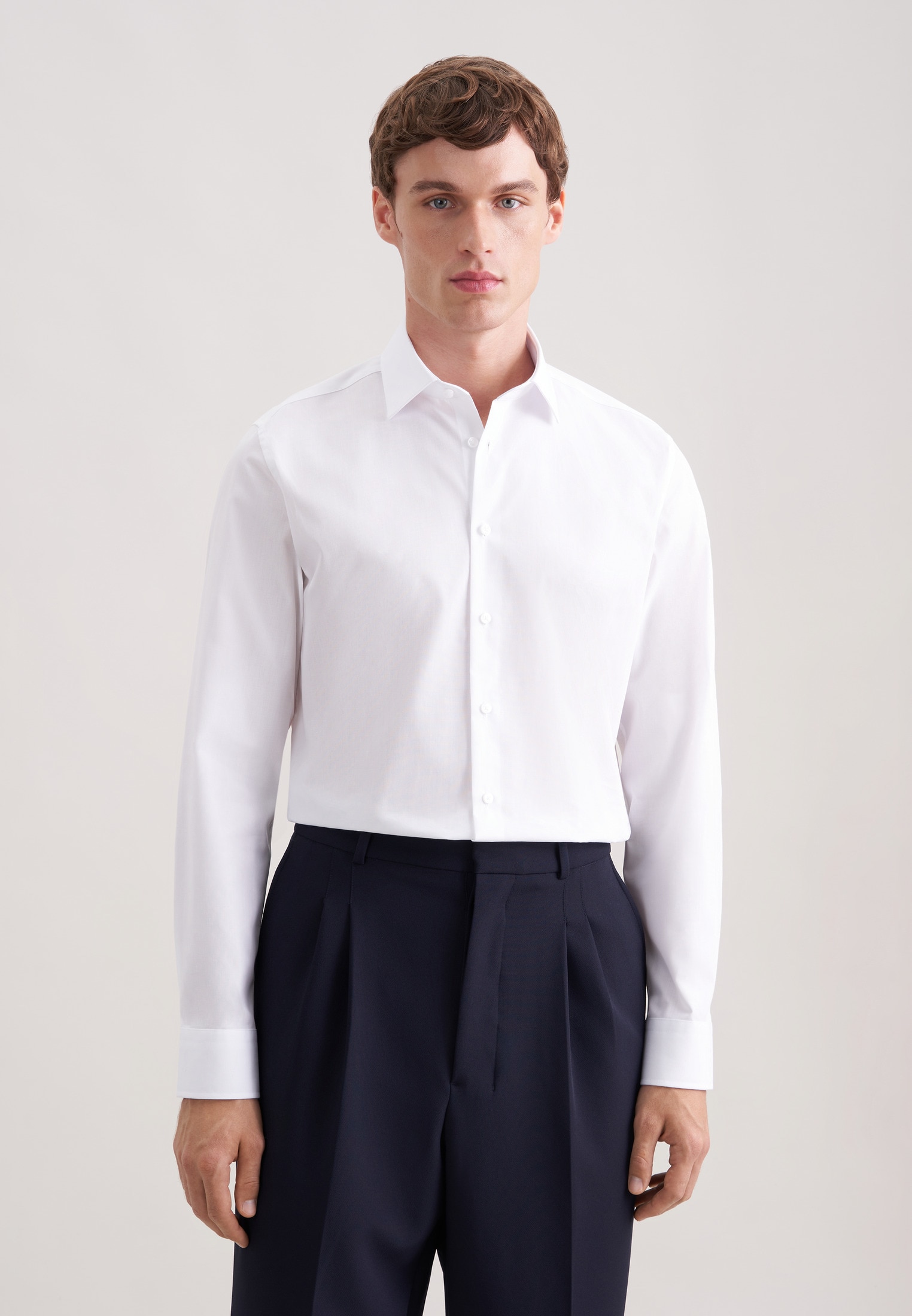 seidensticker Businesshemd "Schwarze Rose" Slim 1/1 Kentkragen Uni günstig online kaufen