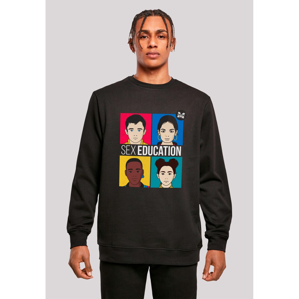 F4NT4STIC Sweatshirt »Sex Education Teen Illustrated Netflix TV Series«