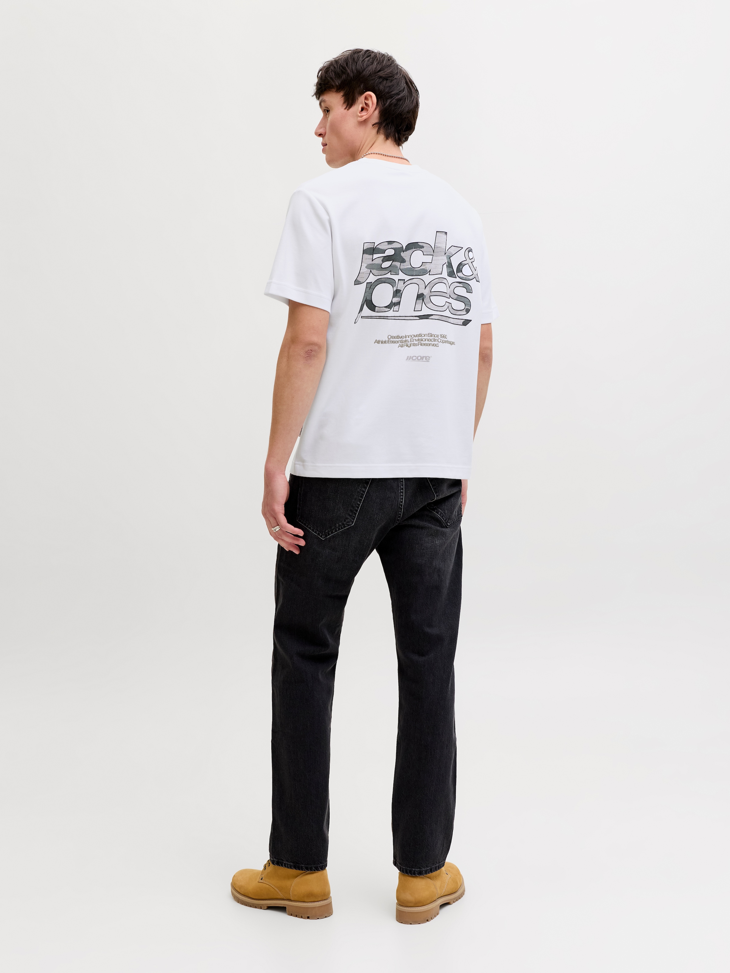 Jack & Jones T-Shirt »JCOBREEZE BACK PRINT TEE SS CREW EA26«