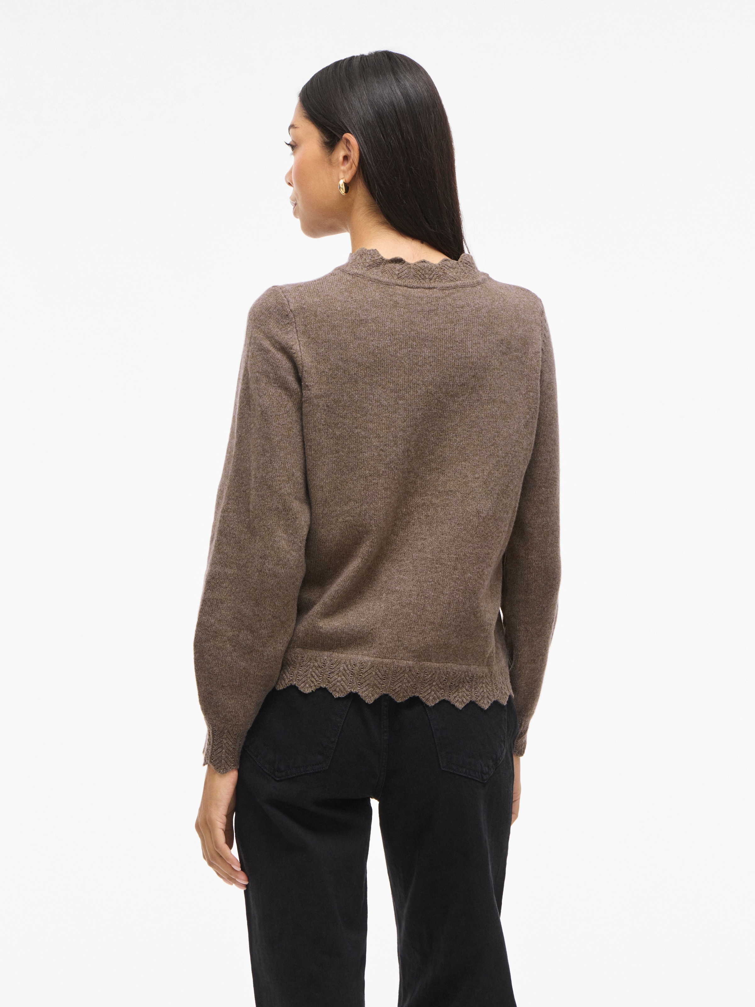 Vila Strickpullover »VINIKOLINA O-NECK L/S KNIT TOP - NOOS«