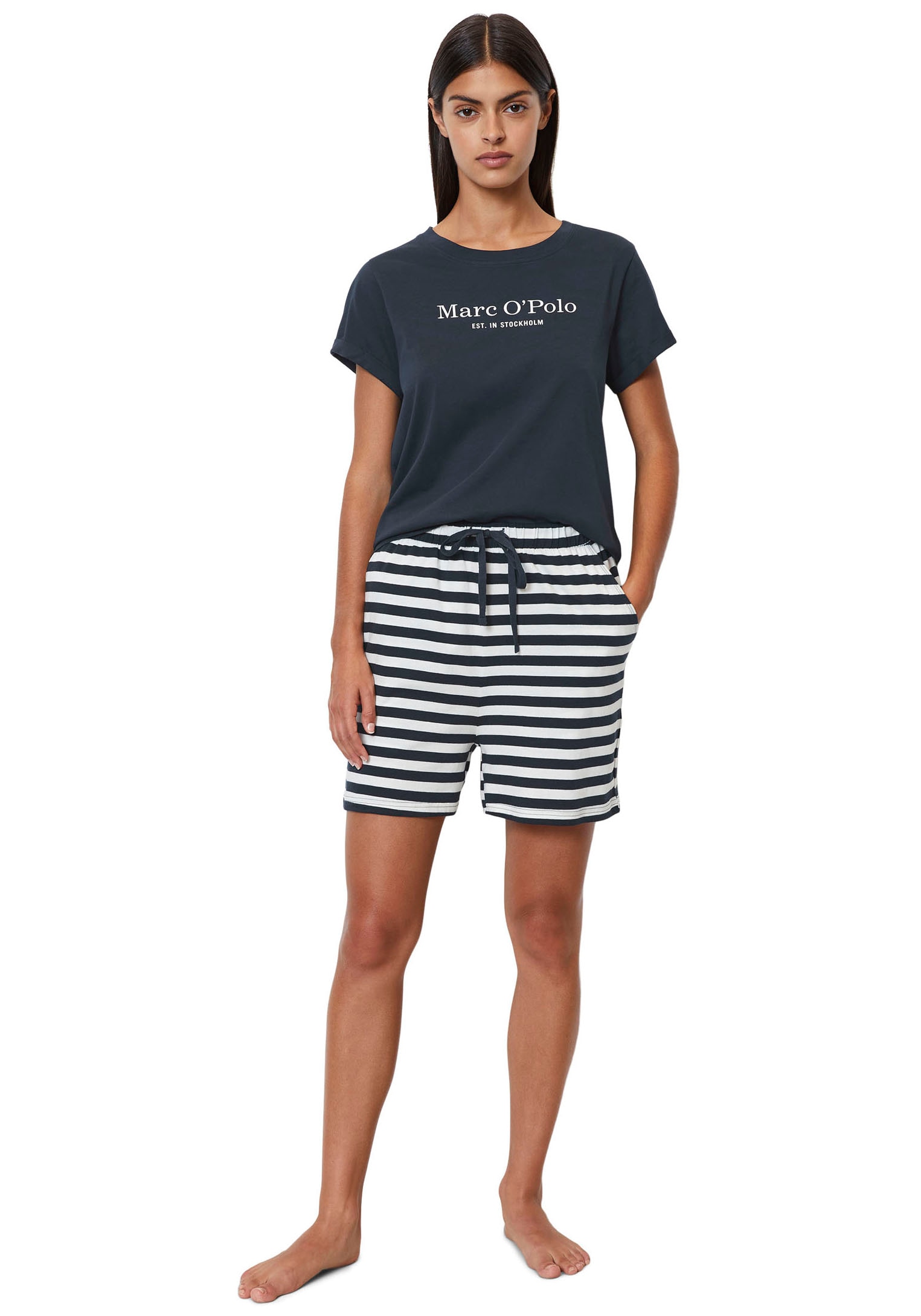 Marc OPolo Pyjama "Mix & Match Cotton-Woven", (Set, 2 tlg.), mit großem Mar günstig online kaufen