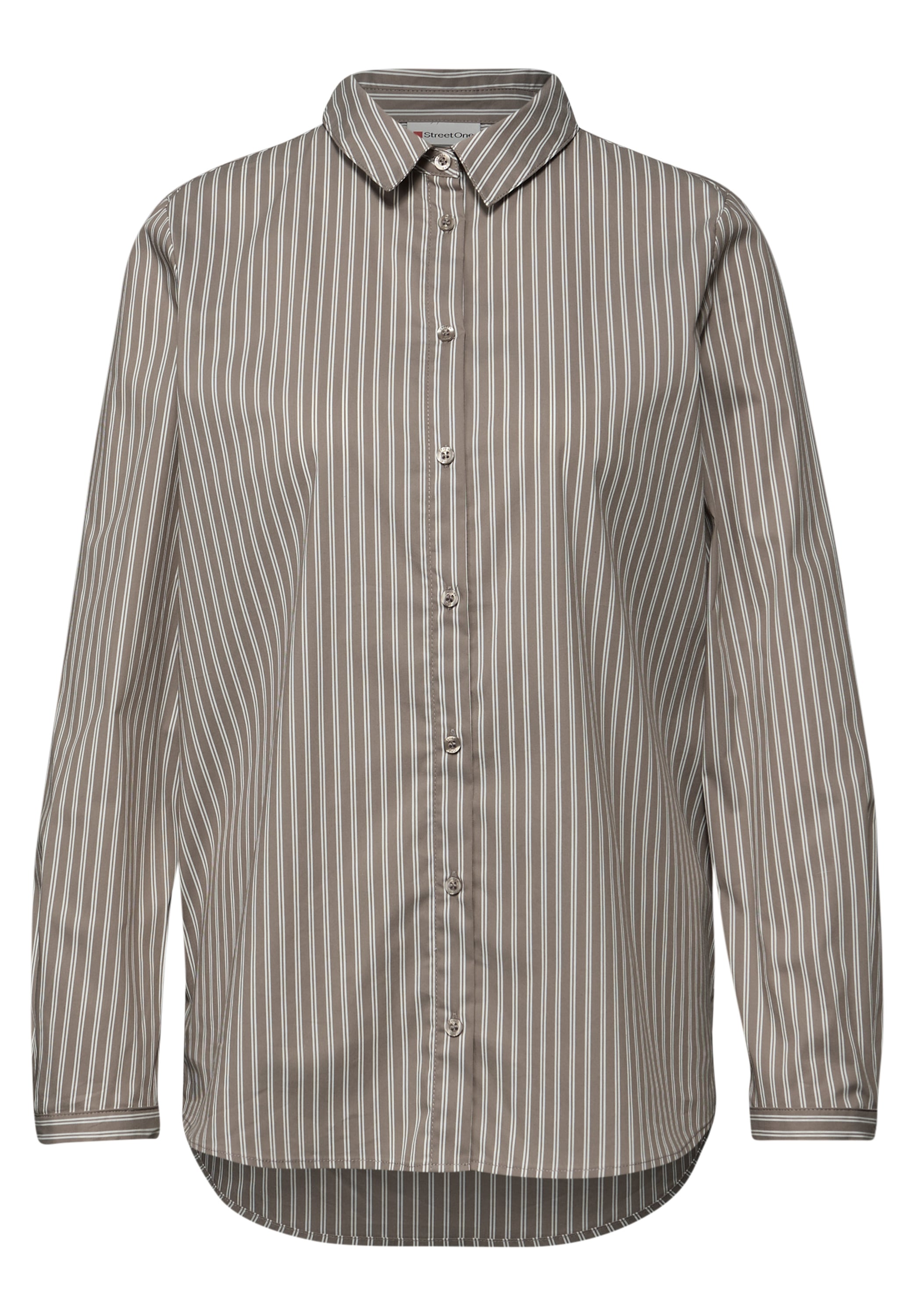 STREET ONE Langarmbluse aus Baumwolle mit Stretchanteil