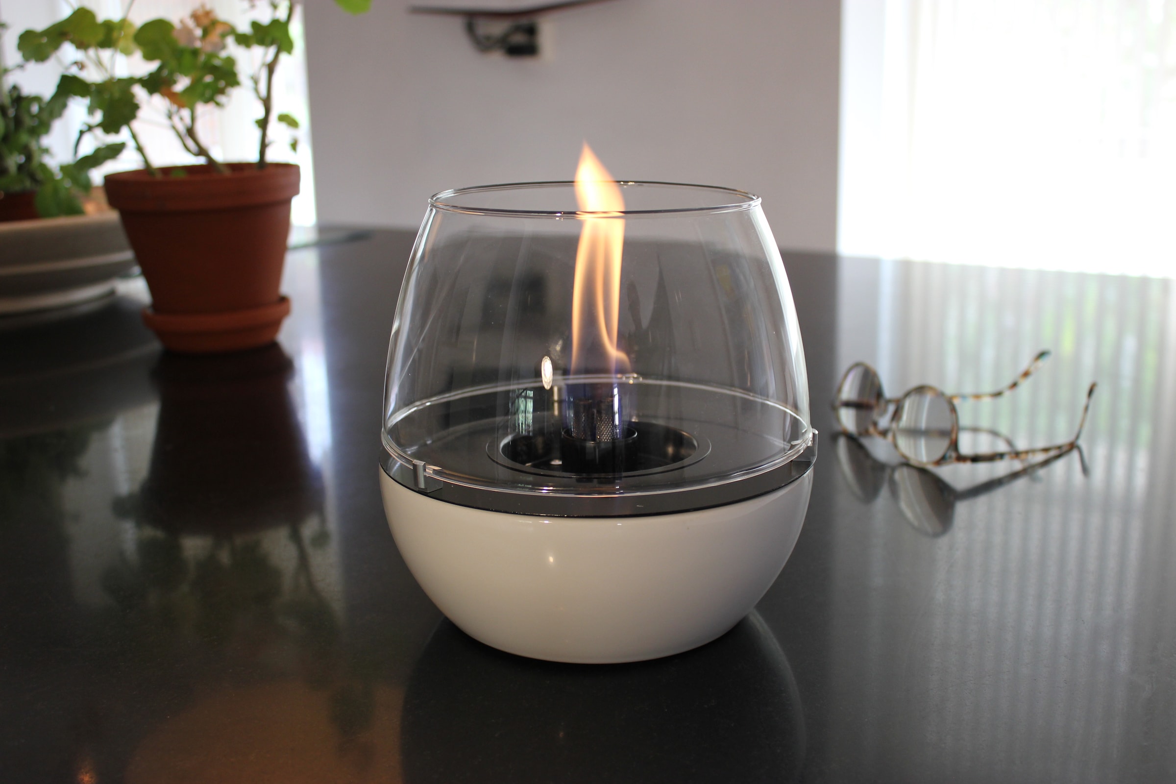 TENDERFLAME Tischfeuer »Tisch & Terrassenfeuer »Tulpe 18«, Rauch- und rußfrei«, (1 St.)