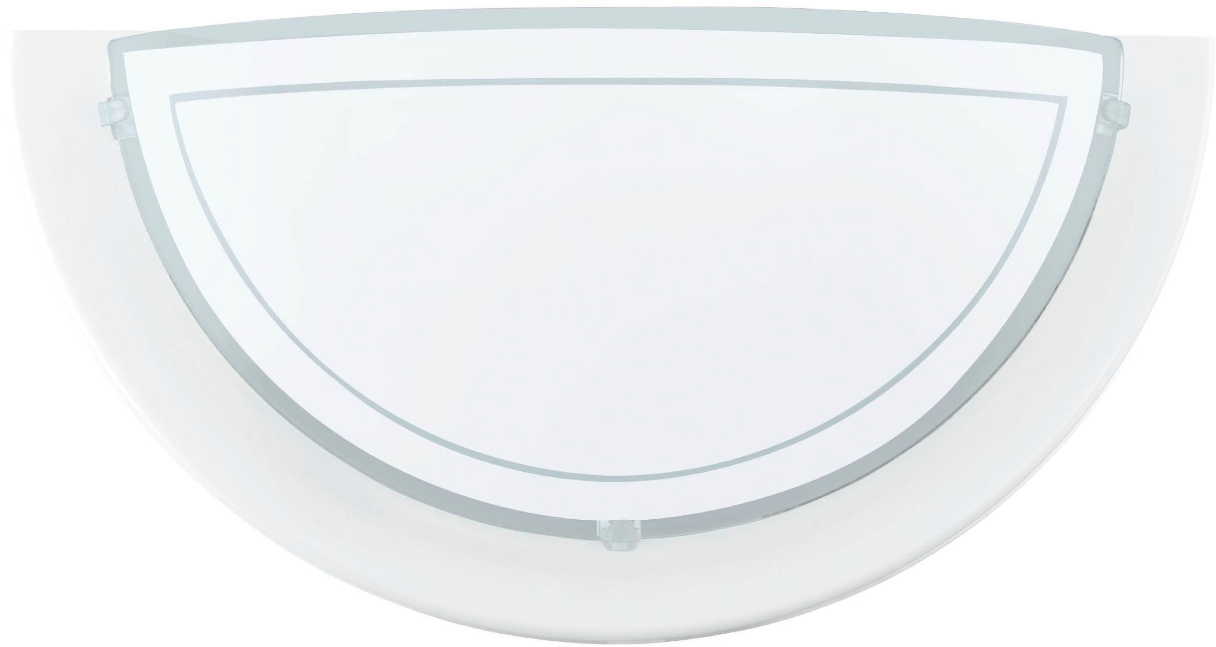 EGLO LED Wandleuchte »PLANET 1 Wandlampe 1 flammig, aus Metall und Glas, Lampe«, 1 flammig, Leuchtmittel E27 | ohne Leuchtmittel, Wandleuchte, Wandbeleuchtung aus Metall und Glas, Lampe, E27 Fassung