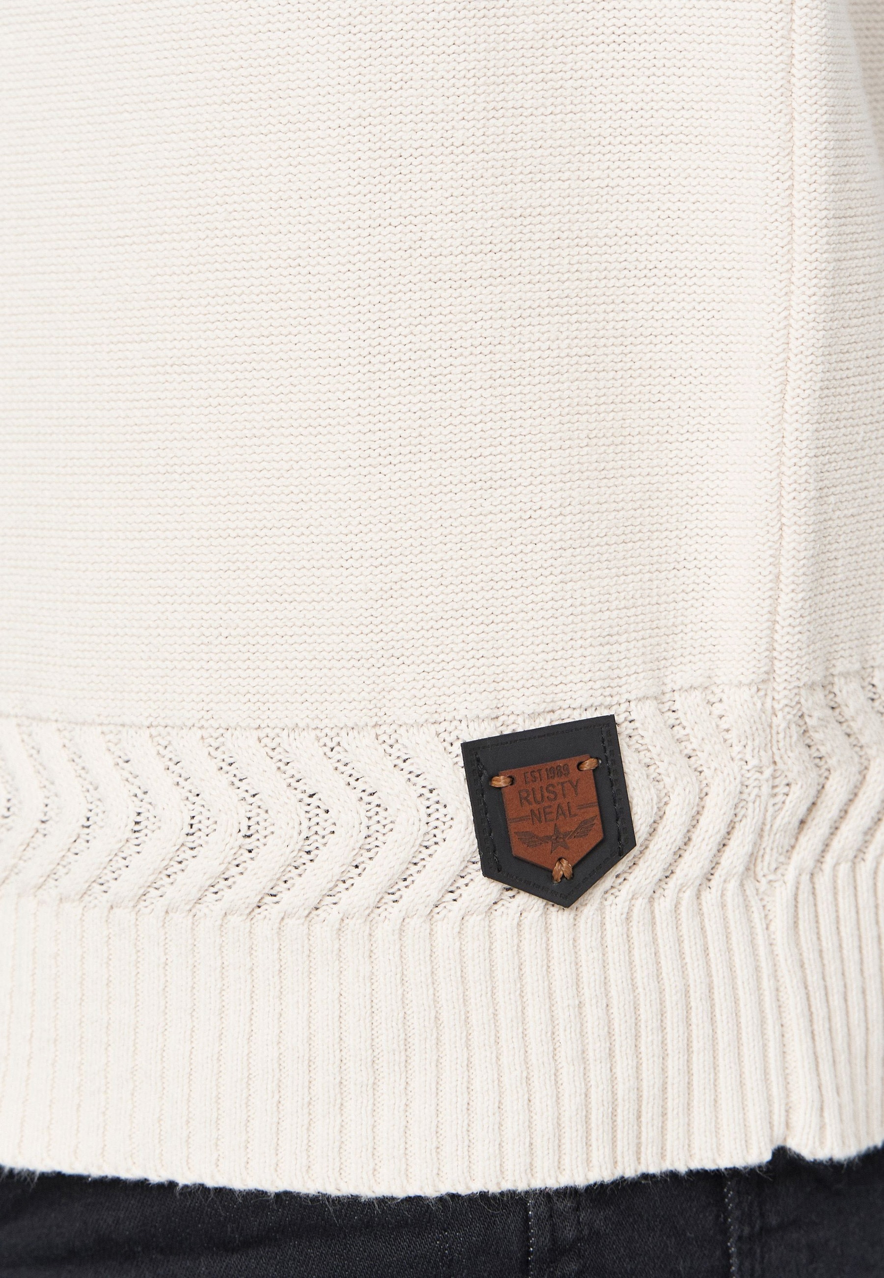 Rusty Neal Strickpullover, mit aufwendigem Strickmuster
