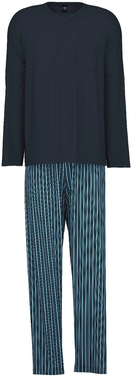 CALIDA Schlafanzug "Relax Imprint" 2 Stk. tlg., mit aufgesetzter Brusttasch günstig online kaufen