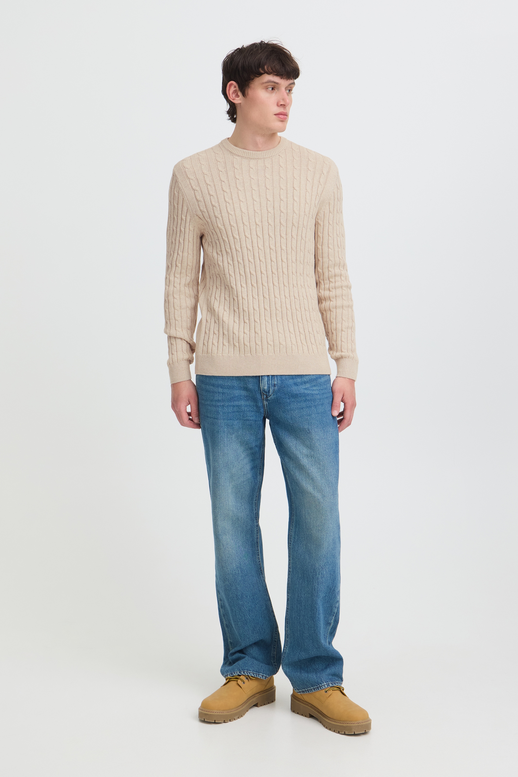 Blend Rundhalspullover »BHCURT PULLOVER« Baumwolle, regular fit