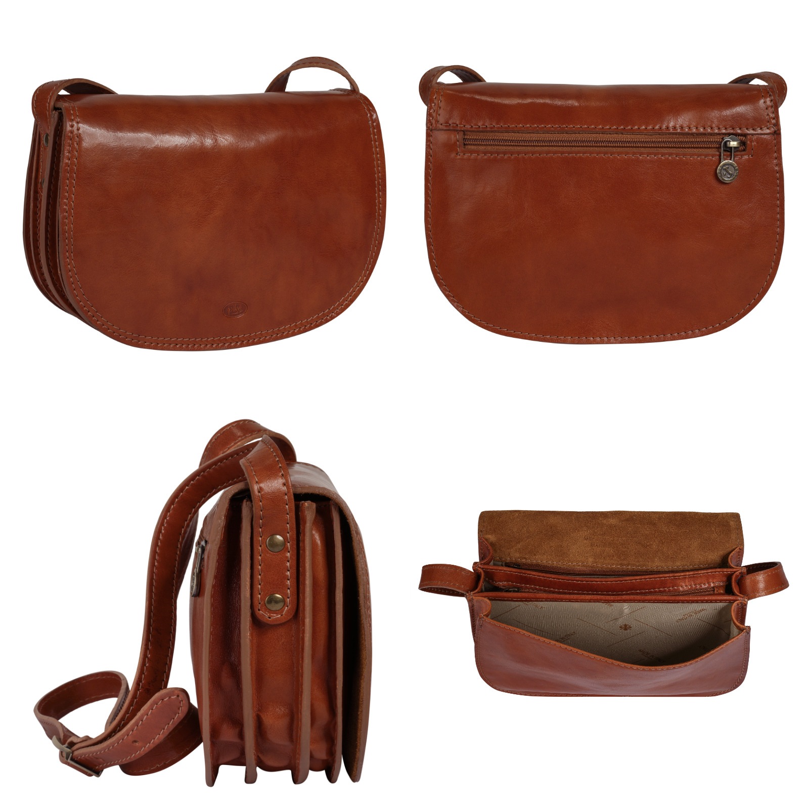 Piké Umhängetasche echt Leder, Made in Italy günstig online kaufen