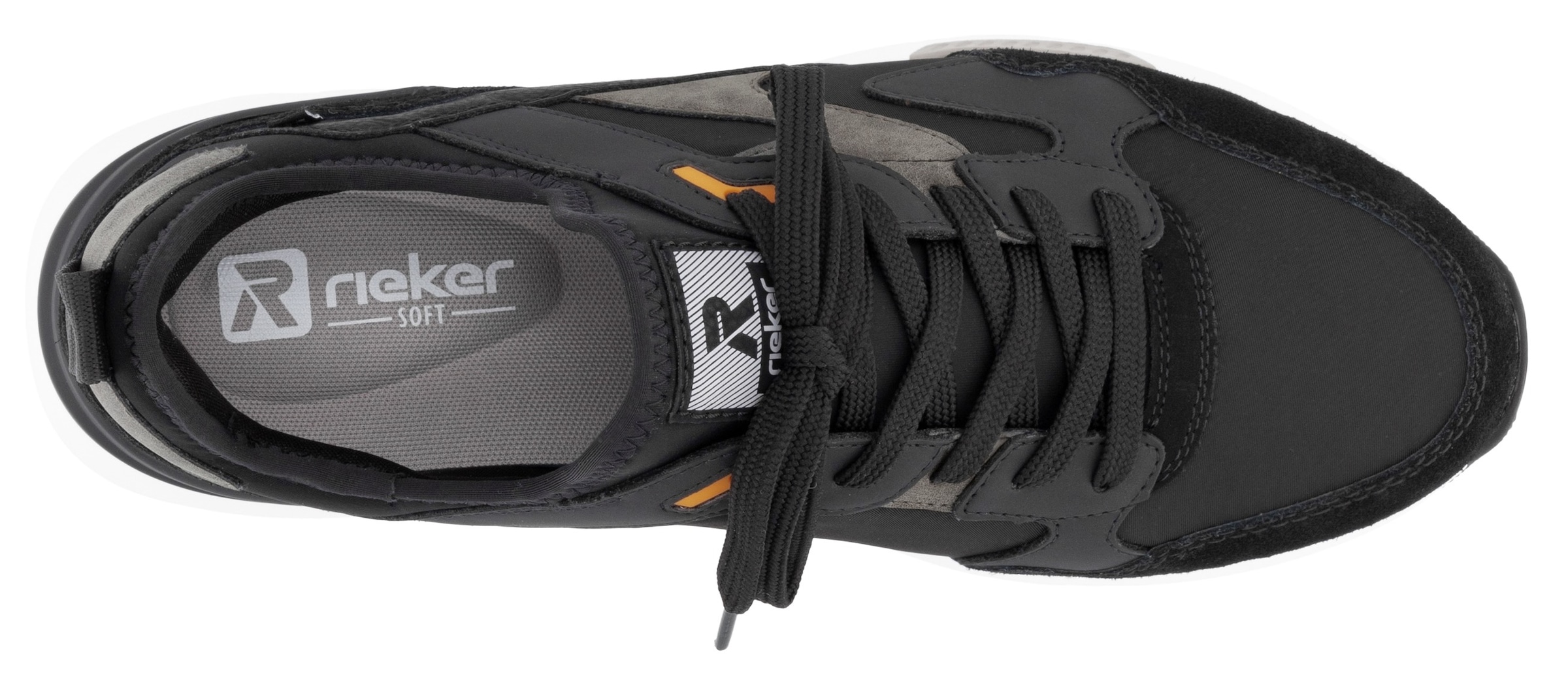 RIEKER Sport Slip-On Sneaker, Freizeitschuh, Halbschuh, Schlupfschuh mit elastischem Einstieg