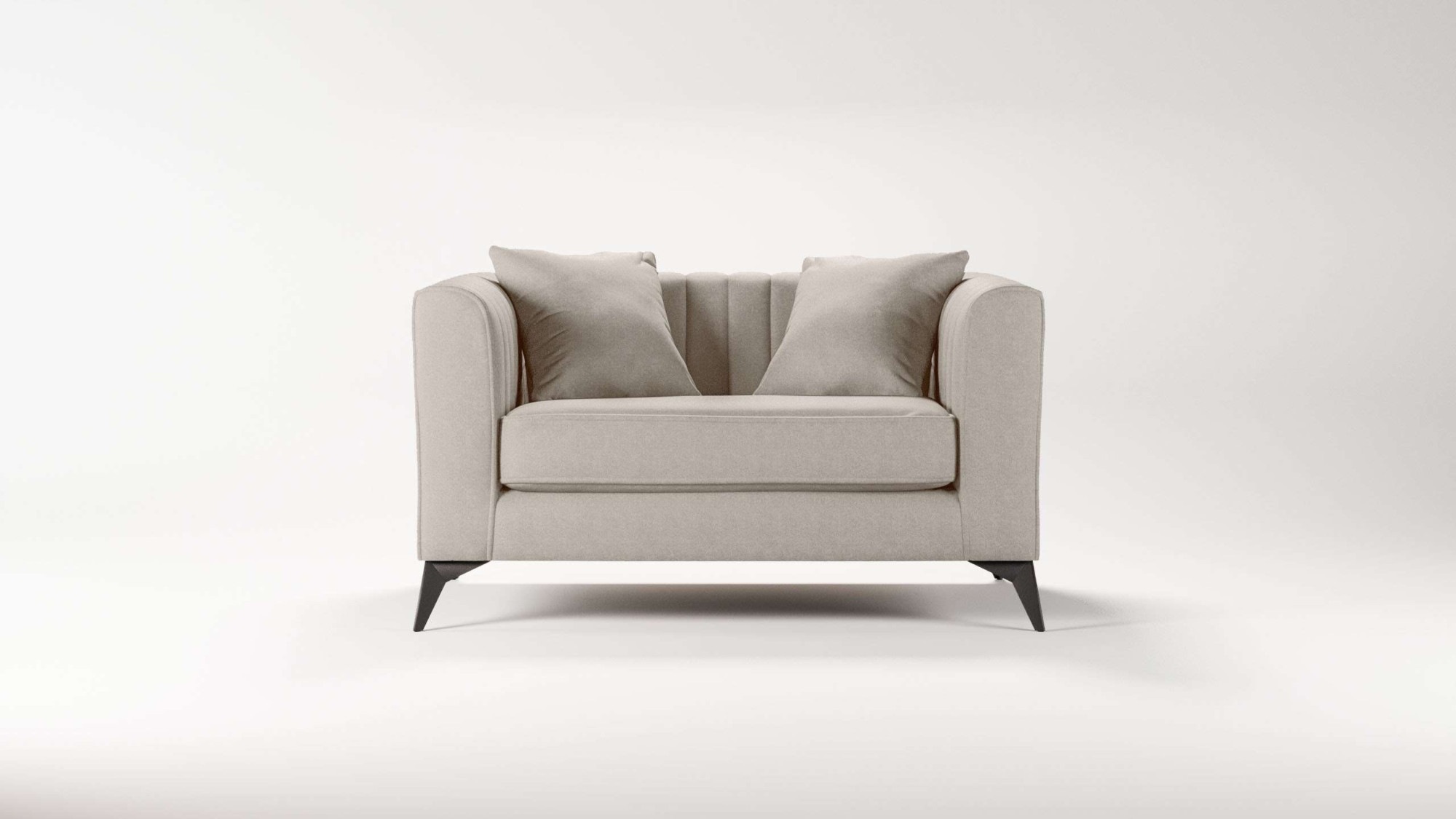 Places of Style Loveseat "MATTHEW Loungesessel, Maße B/T/H: 130/86/74 cm", günstig online kaufen