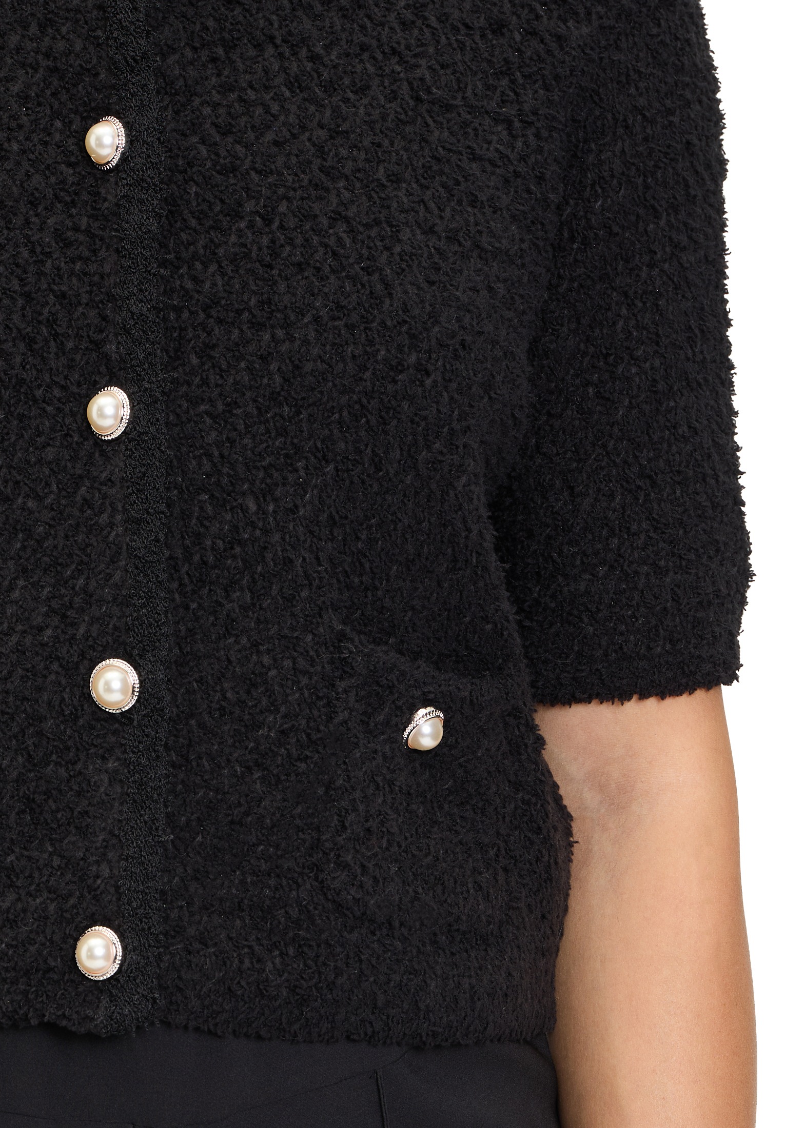 Vera Mont Strickjacke »Vera Mont Strick-Cardigan mit Rundhalsausschnitt«, Struktur