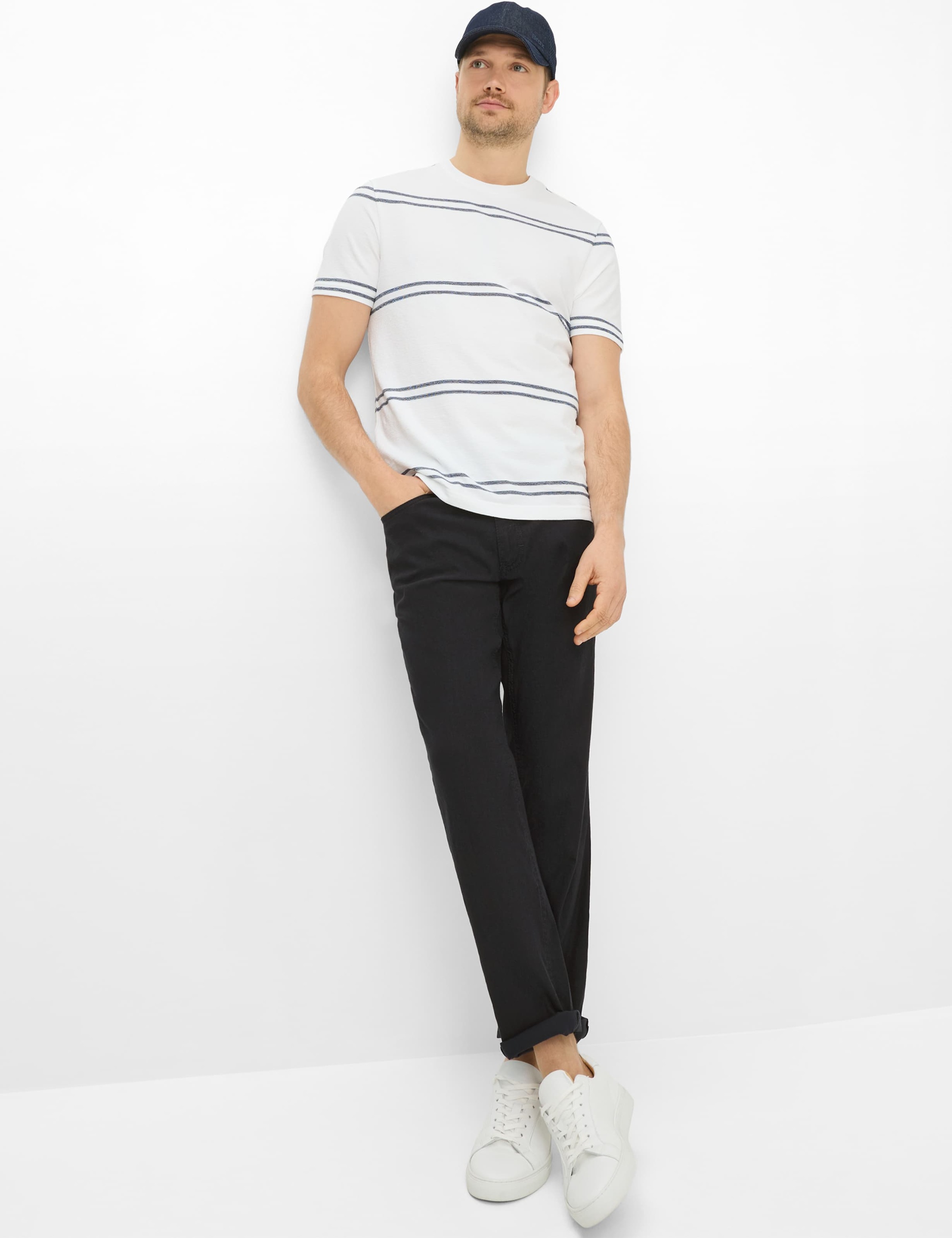 BRAX COOPER Herren Chino Hose Navy Gr. 42 2