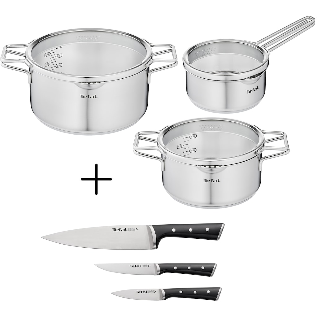 Tefal Topf-Set »Nordica t + Ice Force«, 9-teilig