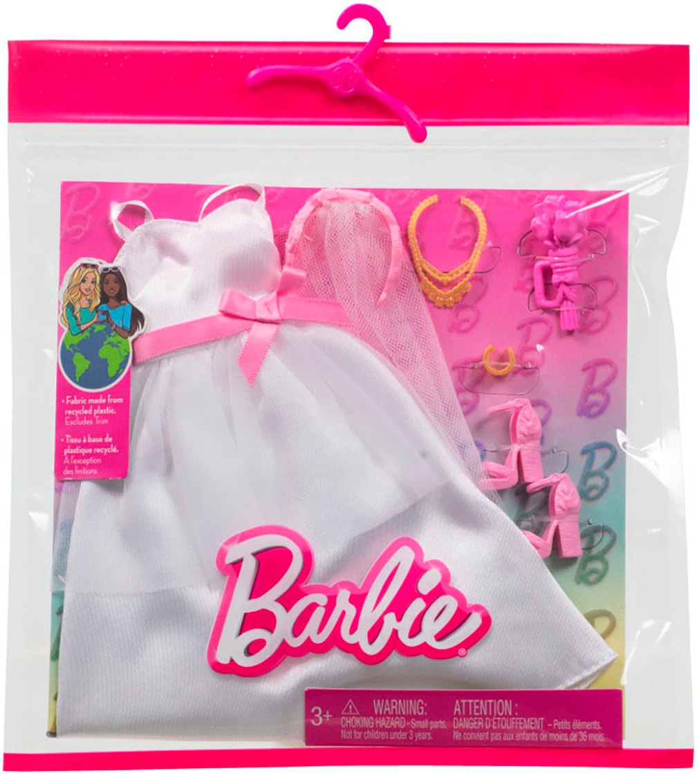 Barbie Puppenkleidung »Barbie Fashions, Barbie-Mode, Set mit Braut-Outfit«, für Barbie-Puppe am Hochzeitstag