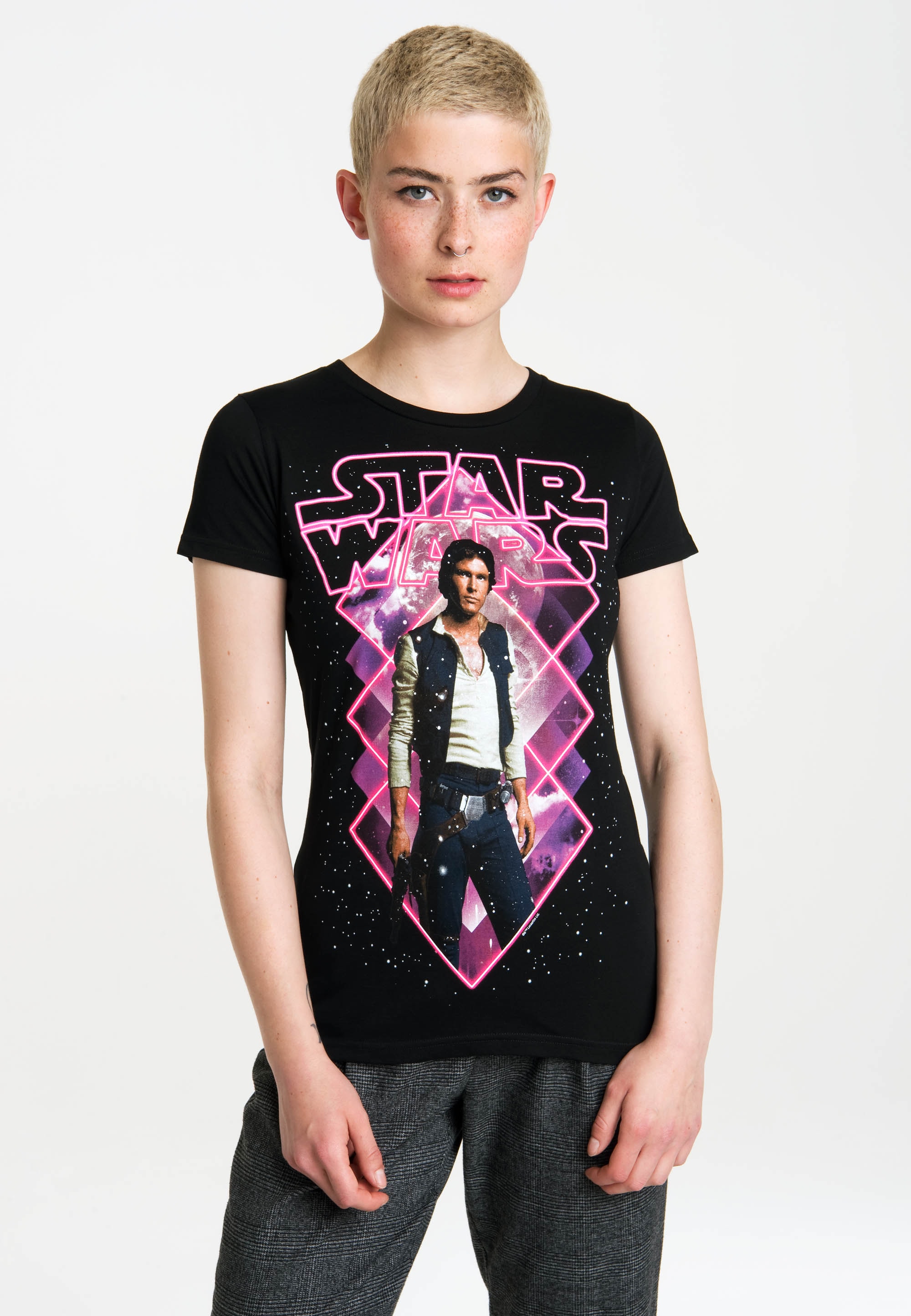 LOGOSHIRT T-Shirt »Star Wars - Han Solo«, mit coolem Han Solo-Print
