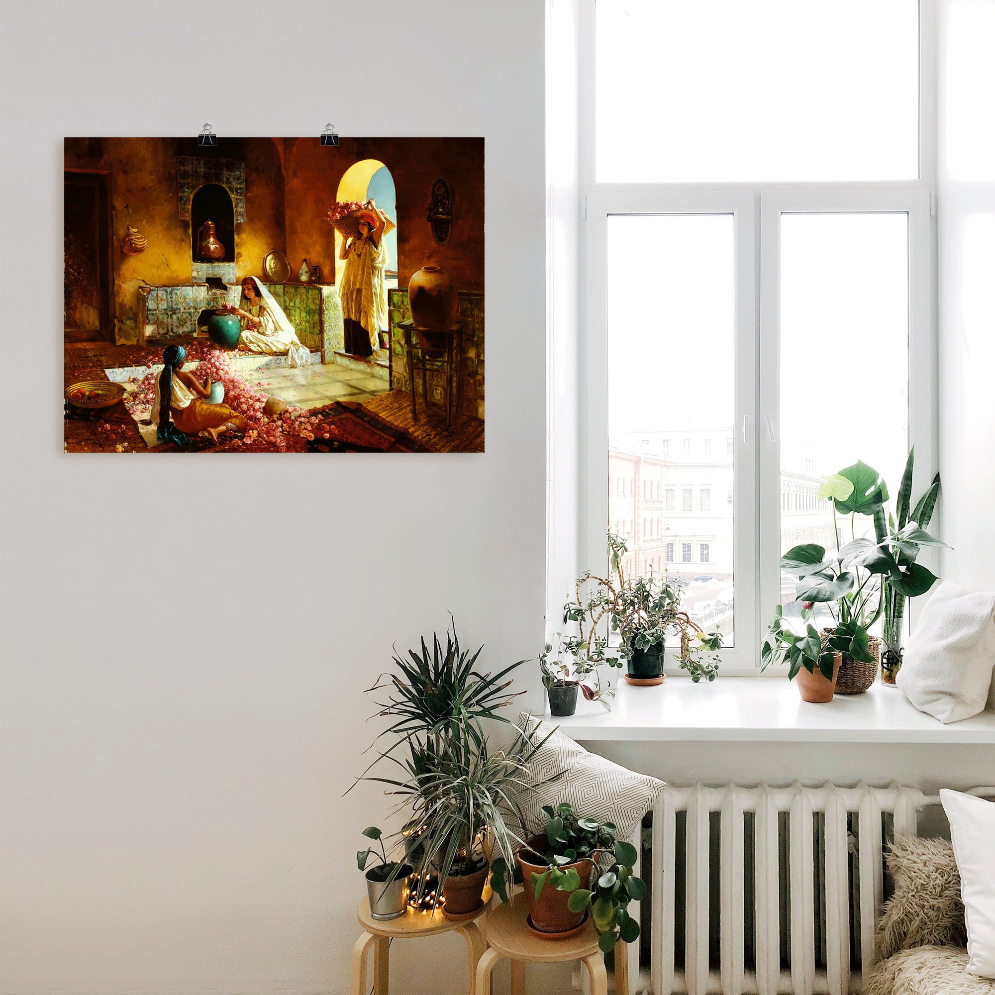 Artland Wandbild »Die Rosenernte.« Frau 1 Stk. tlg. als Leinwandbild, Poster in verschied. Größen