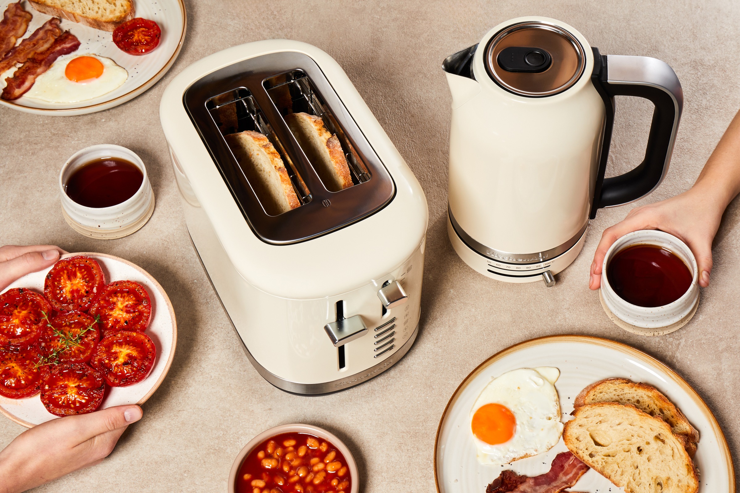 KitchenAid Toaster »5KMT2109EAC creme«, 2 Schlitze, 980 W