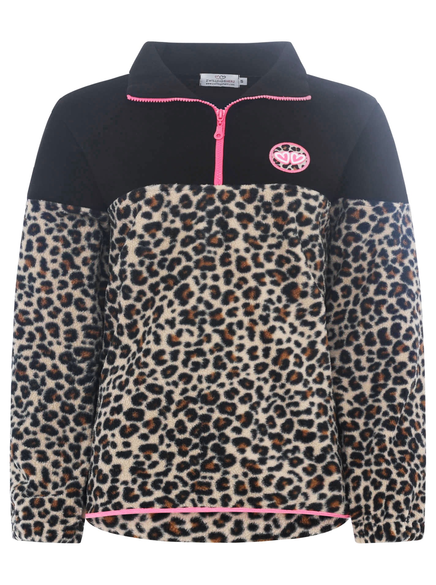 Zwillingsherz Troyer ""Leo Lover"", Animal-Muster, leichte Oversizeform, Ko günstig online kaufen