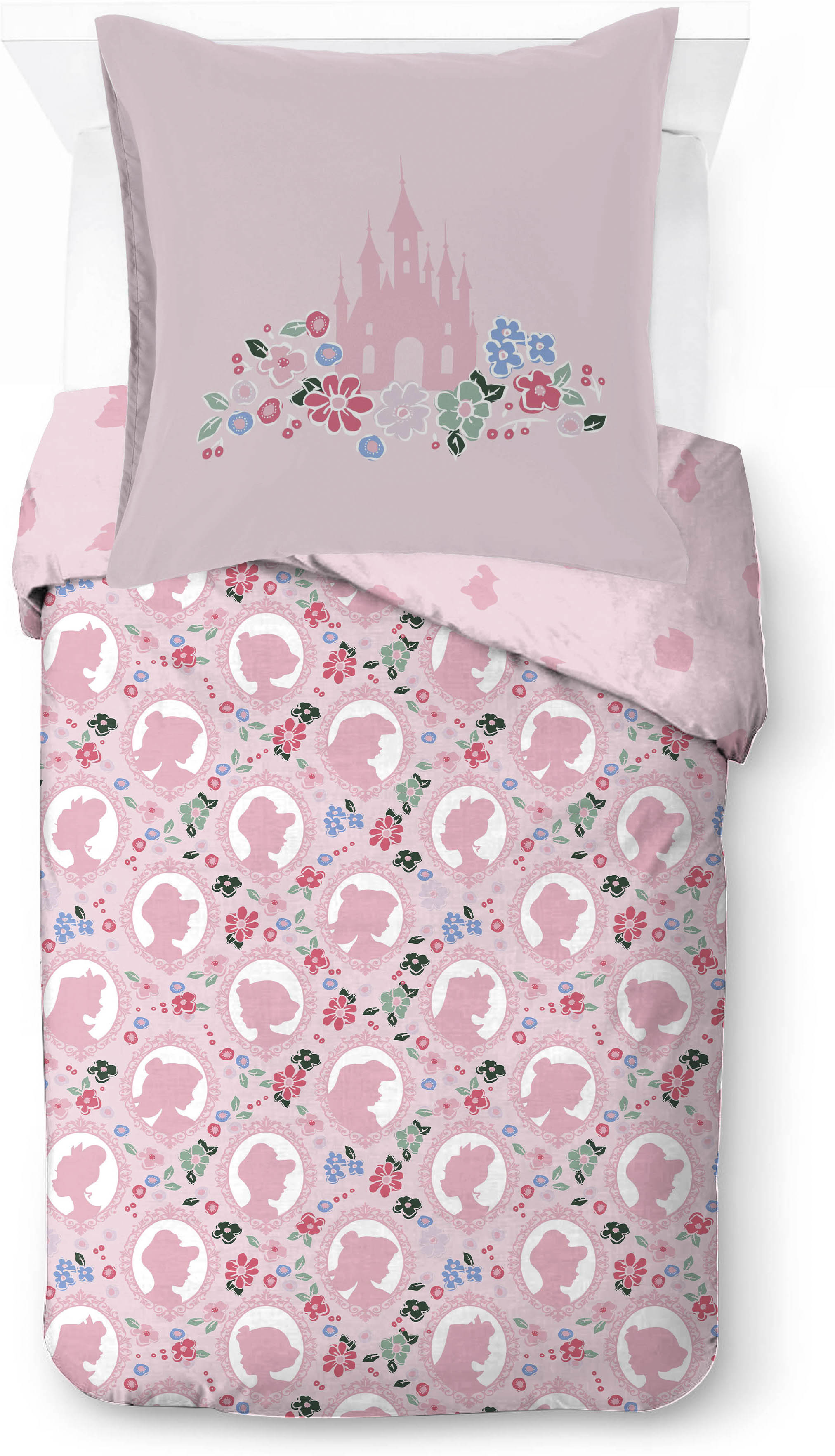 Disney Kinderbettwäsche "Disney Princess Pink" 2 100% Baumwolle