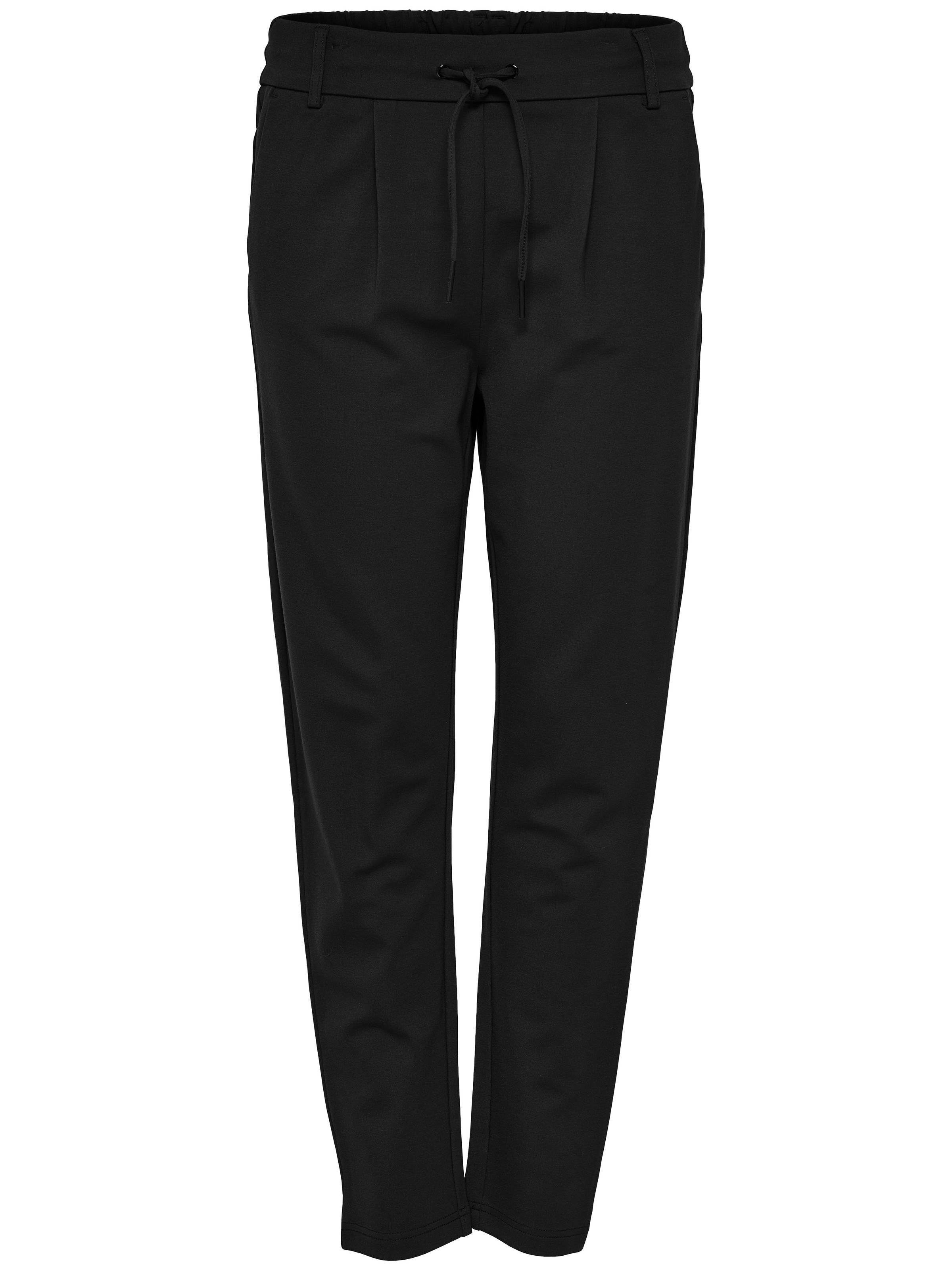 Jogger Pants ONLY "ONLPOPTRASH – Joggerhose mit Tunnelzugbund und Stretch", Damen, Gr. S (36), Länge 32, schwarz, Milano Rib, Obermaterial: 63% Viskose (LENZING™ ECOVERO™), 32% Nylon, 5% Elasthan, gerade, unten schmal knöchellang, Hosen, casual, Milano Ri 6