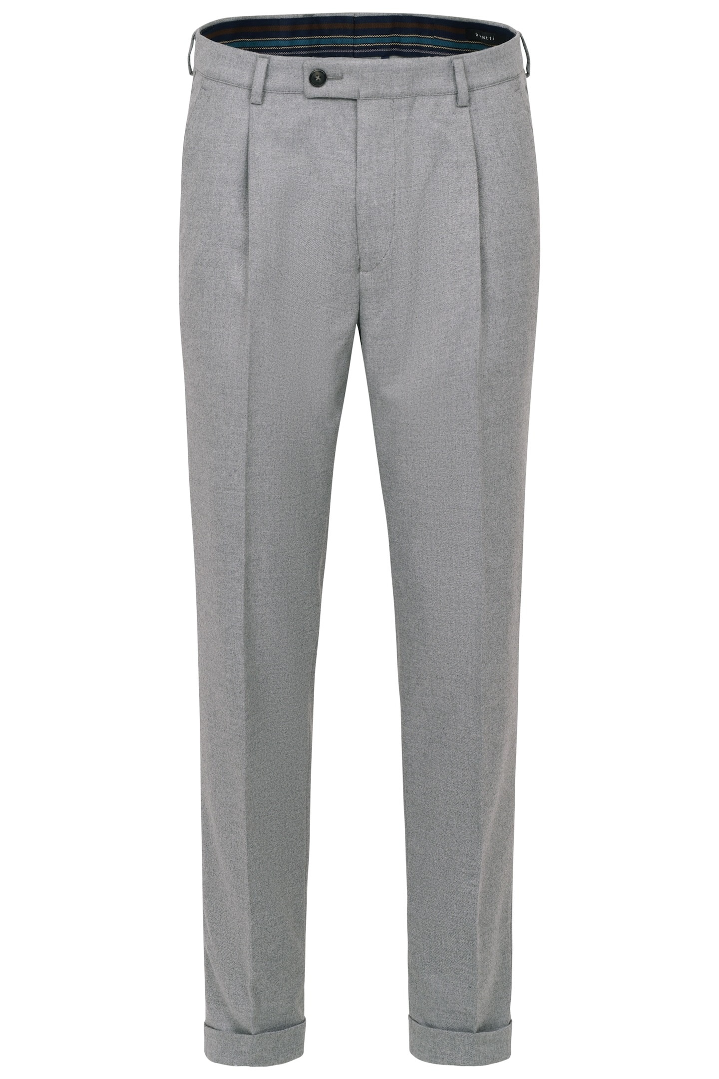 bugatti Bundfaltenhose, mit Modern-Flanell-Soft-Touch
