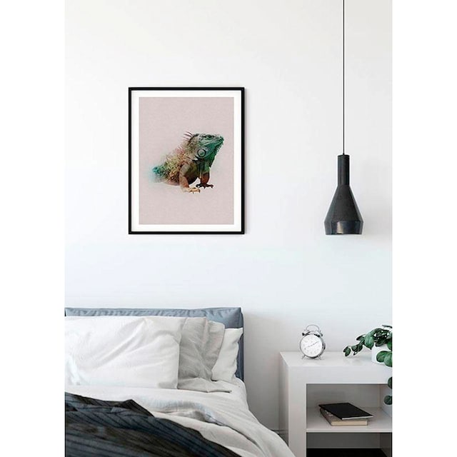 Komar Poster »Animals Paradise Iguana«, Tiere, (1 St.), Kinderzimmer,  Schlafzimmer, Wohnzimmer | BAUR