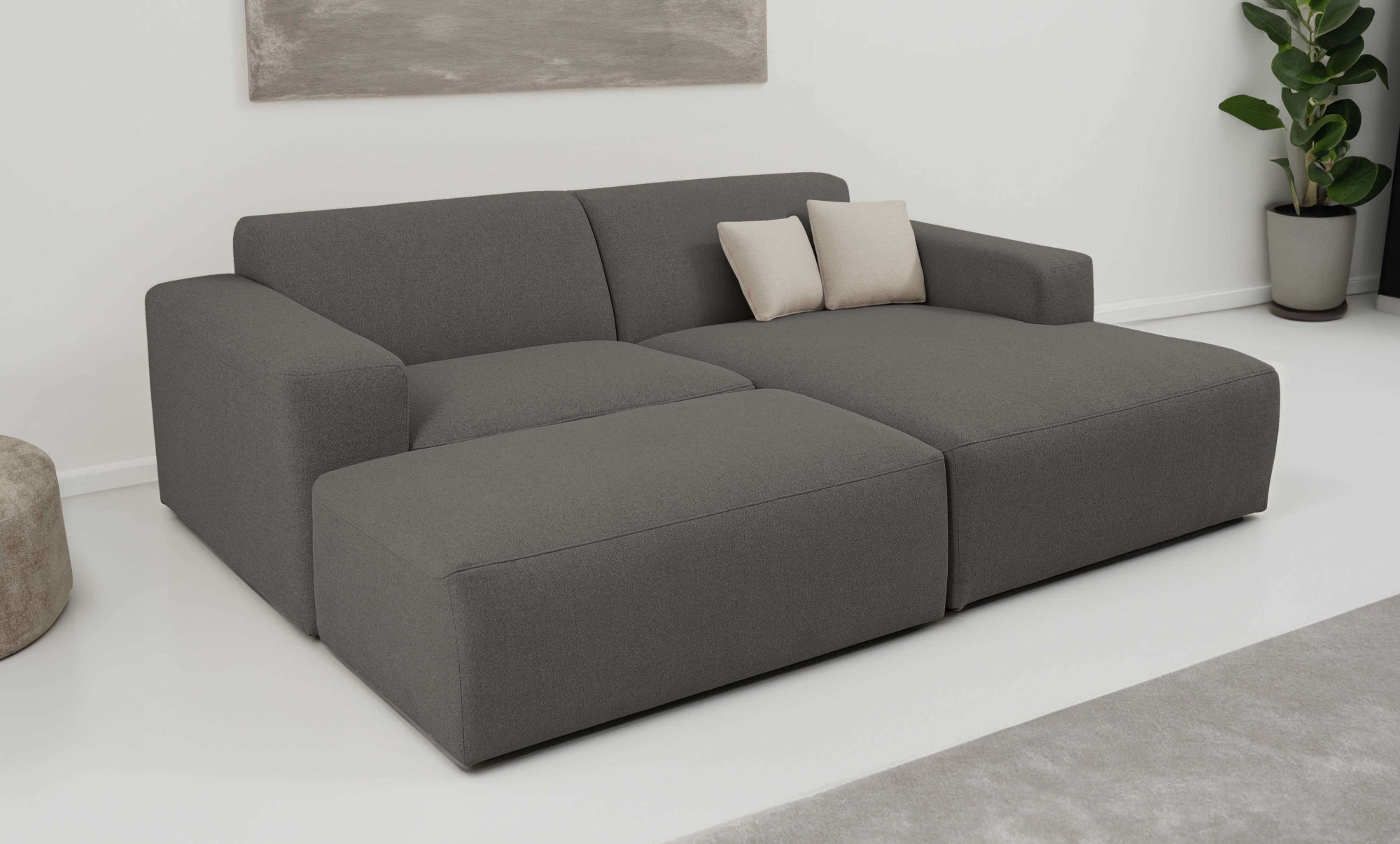 INOSIGN Ecksofa "Koa,228cm, L-Form, Modulsofa, Webstoff, Cord", Designsofa, günstig online kaufen