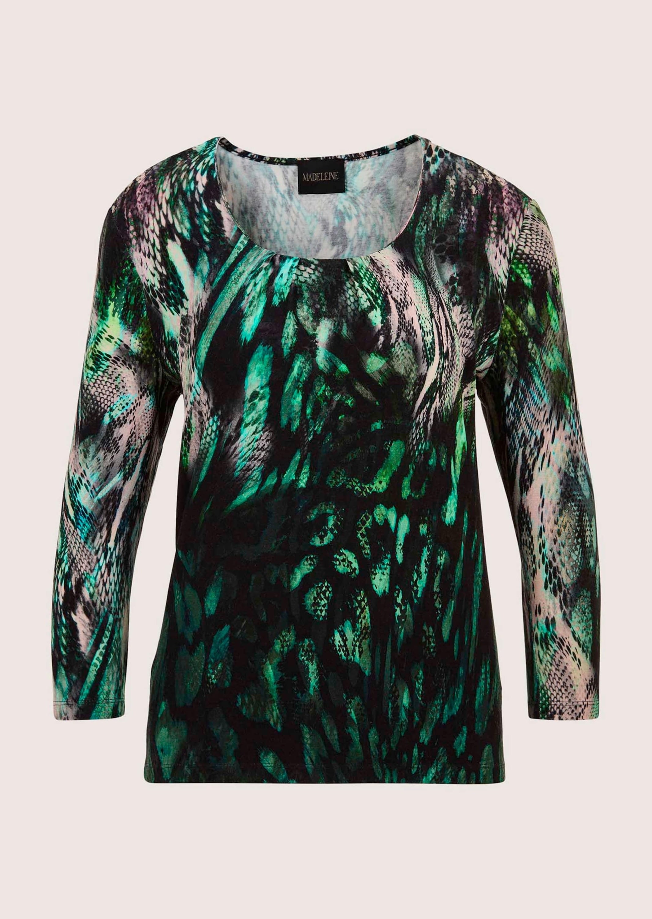 MADELEINE Langarmshirt "Blusenshirt Elegantes Shirt mit All-Over-Print" günstig online kaufen