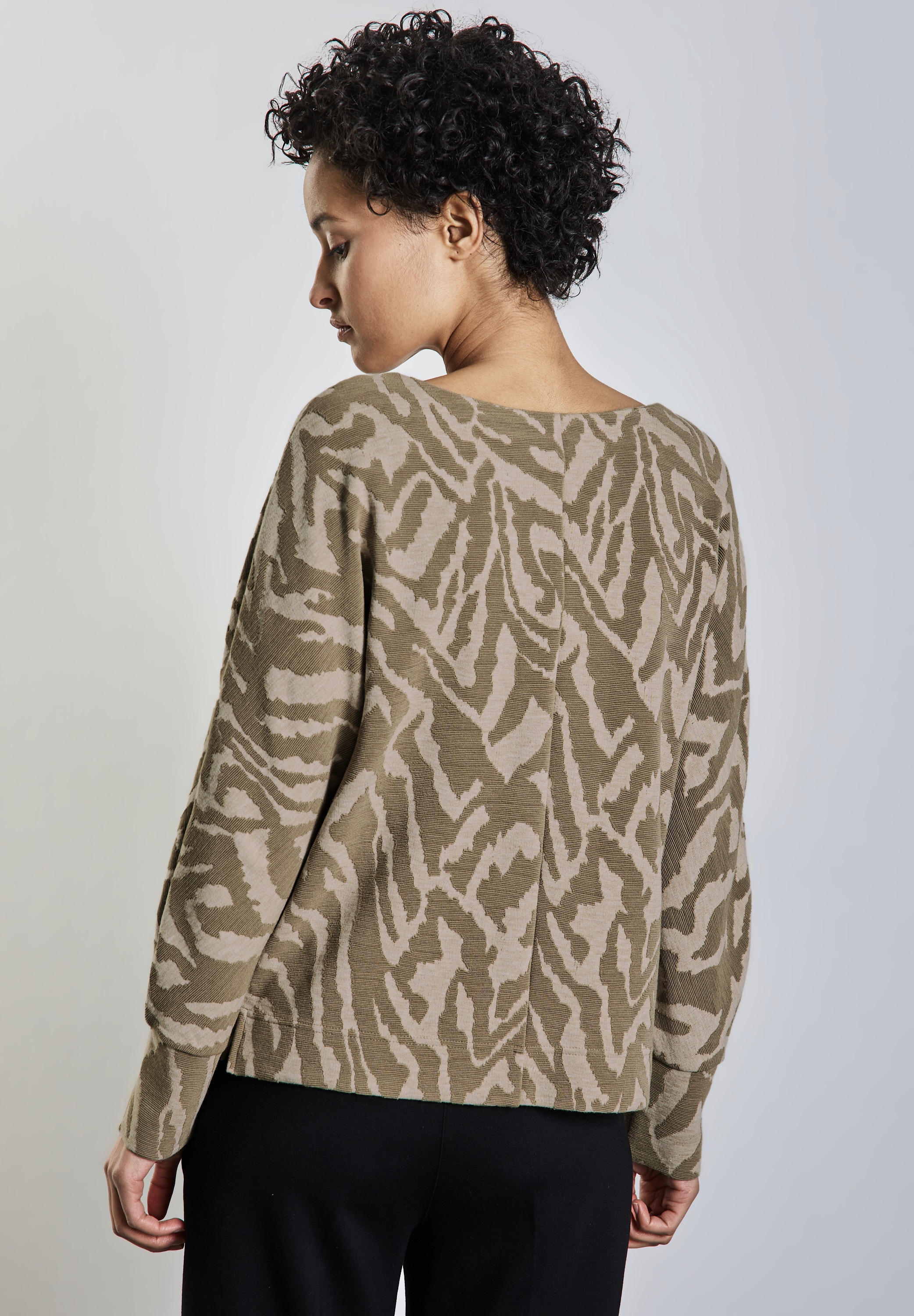 STREET ONE Jacquardpullover, mit Two-Tone Jacquard
