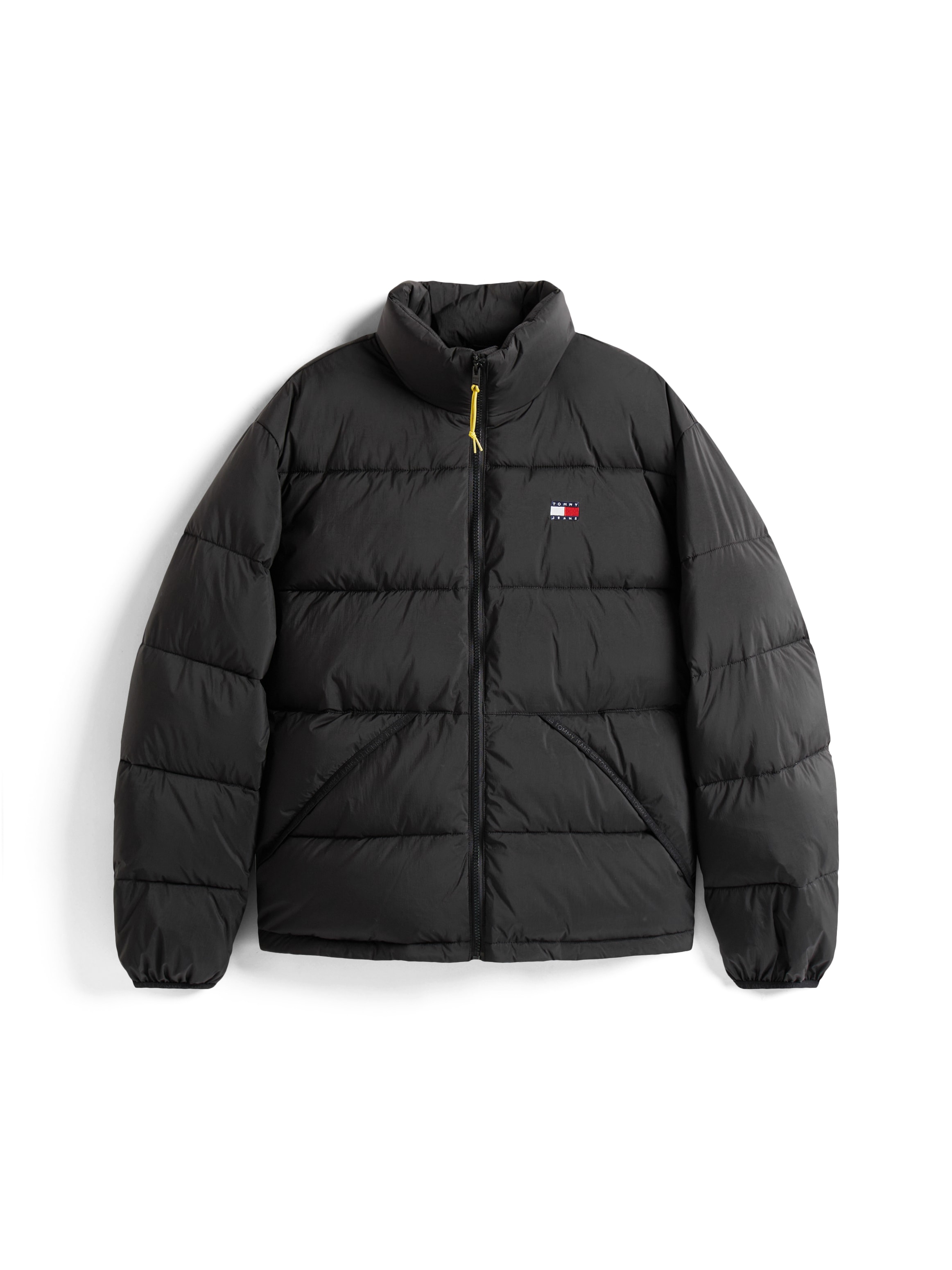 Tommy Jeans Steppjacke »VAIL PUFFER«, ohne Kapuze, Daunenjacke, Übergangsjacke Regular fit mit Rundhalsausschnitt