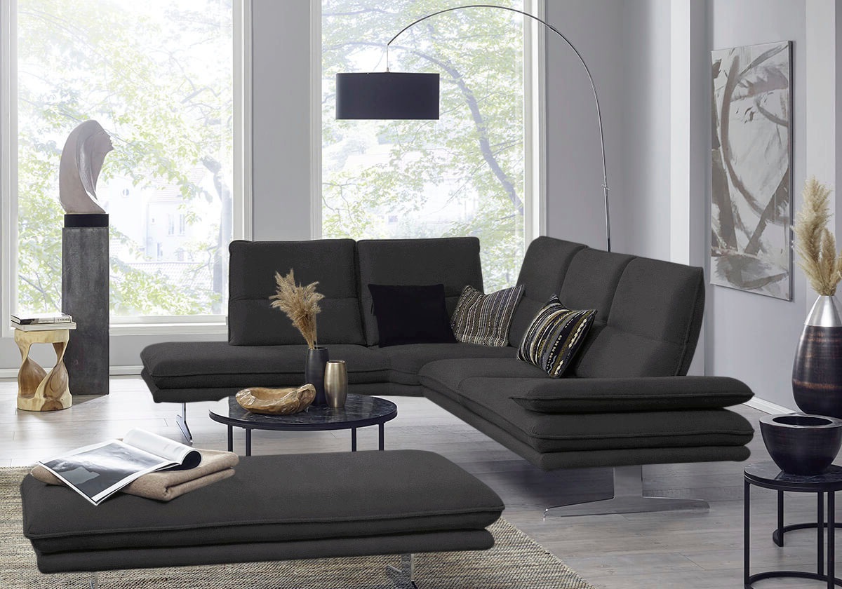 W.SCHILLIG Ecksofa "broadway, Designsofa, mit tollem Sitzkomfort, L-Form", günstig online kaufen