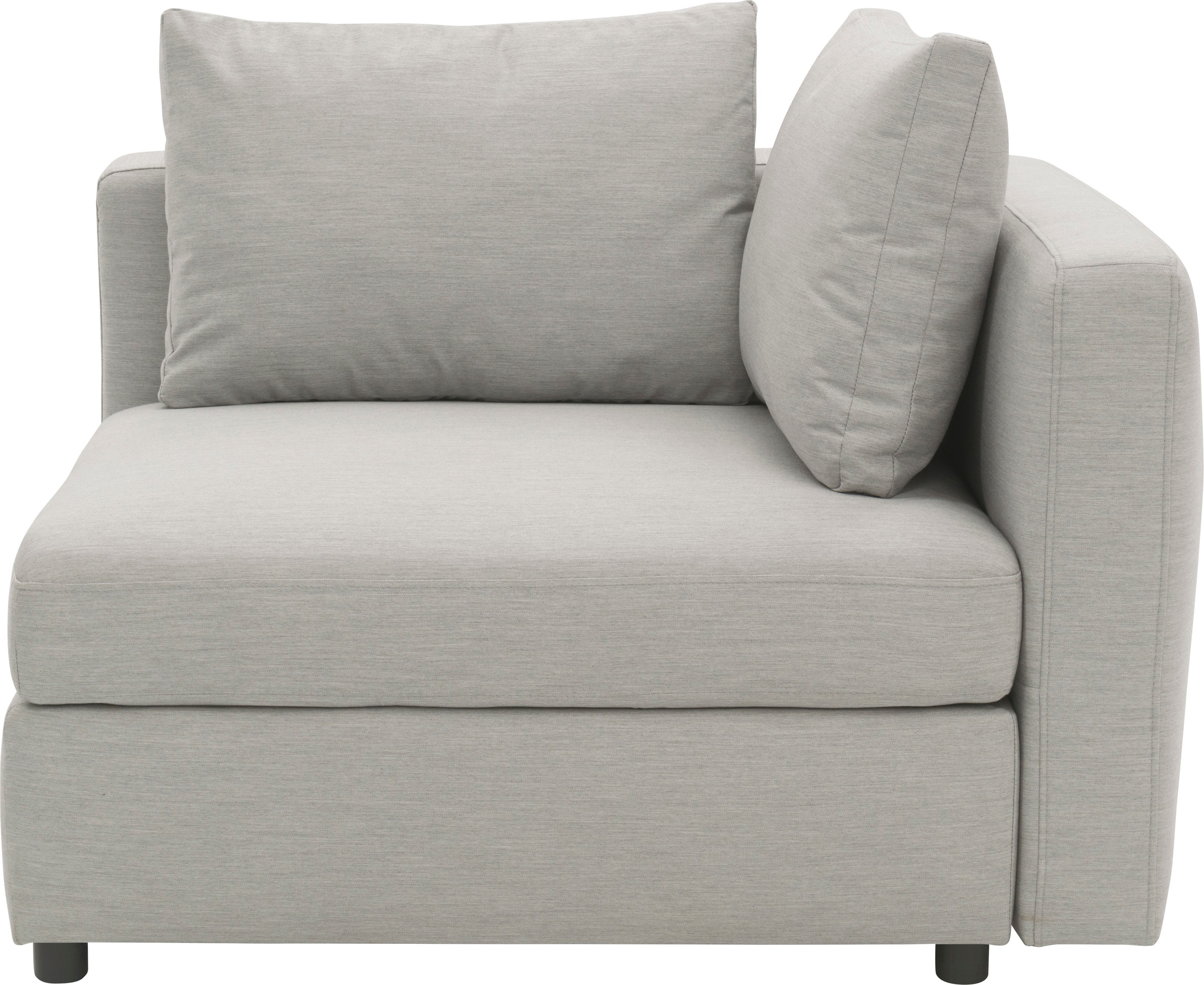DOMO collection Sofa-Eckelement »Solskin, individuell erweiterbar/kombinierbar«, mit losen Kissen. Rücken- und Seitenteile als Stecksystem.