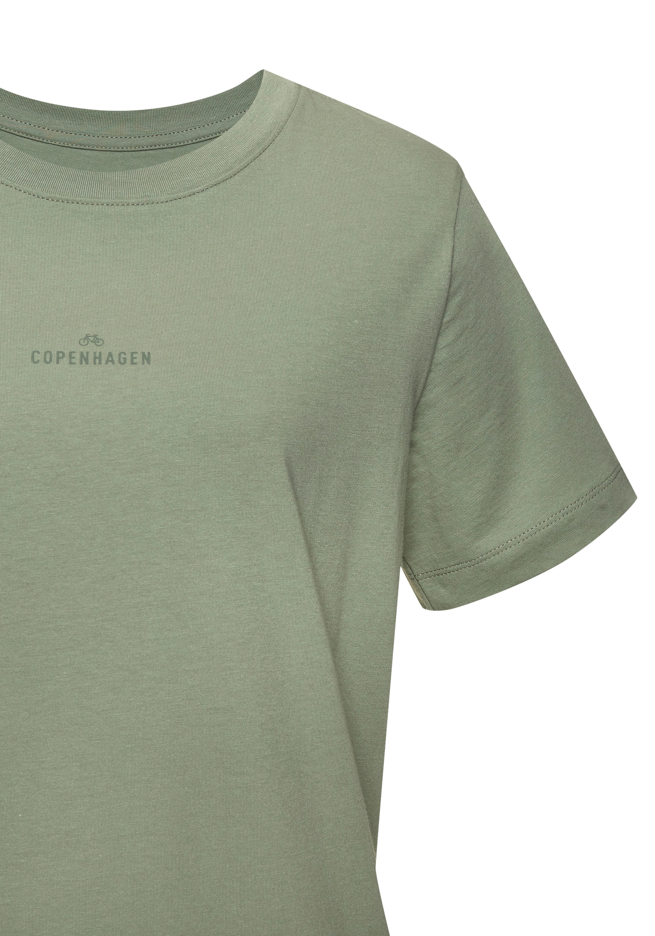 Copenhagen Studios T-Shirt »mit dezentem Logoprint vorn«, aus softer Jersey-Qualität mit Bio-Baumwolle