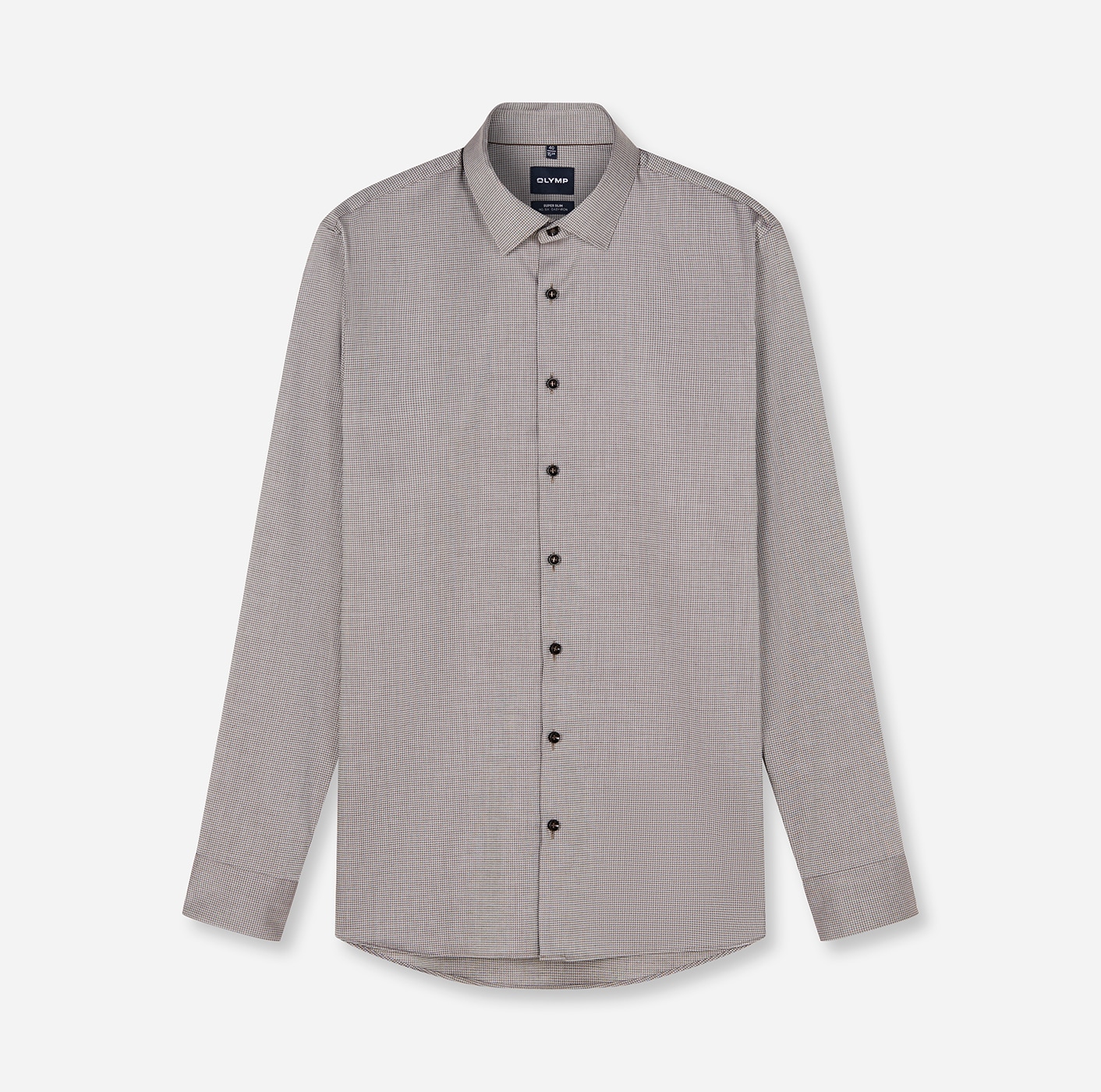 OLYMP Langarmhemd "No. Six" Businesshemd, Kentkragen, Super Slim