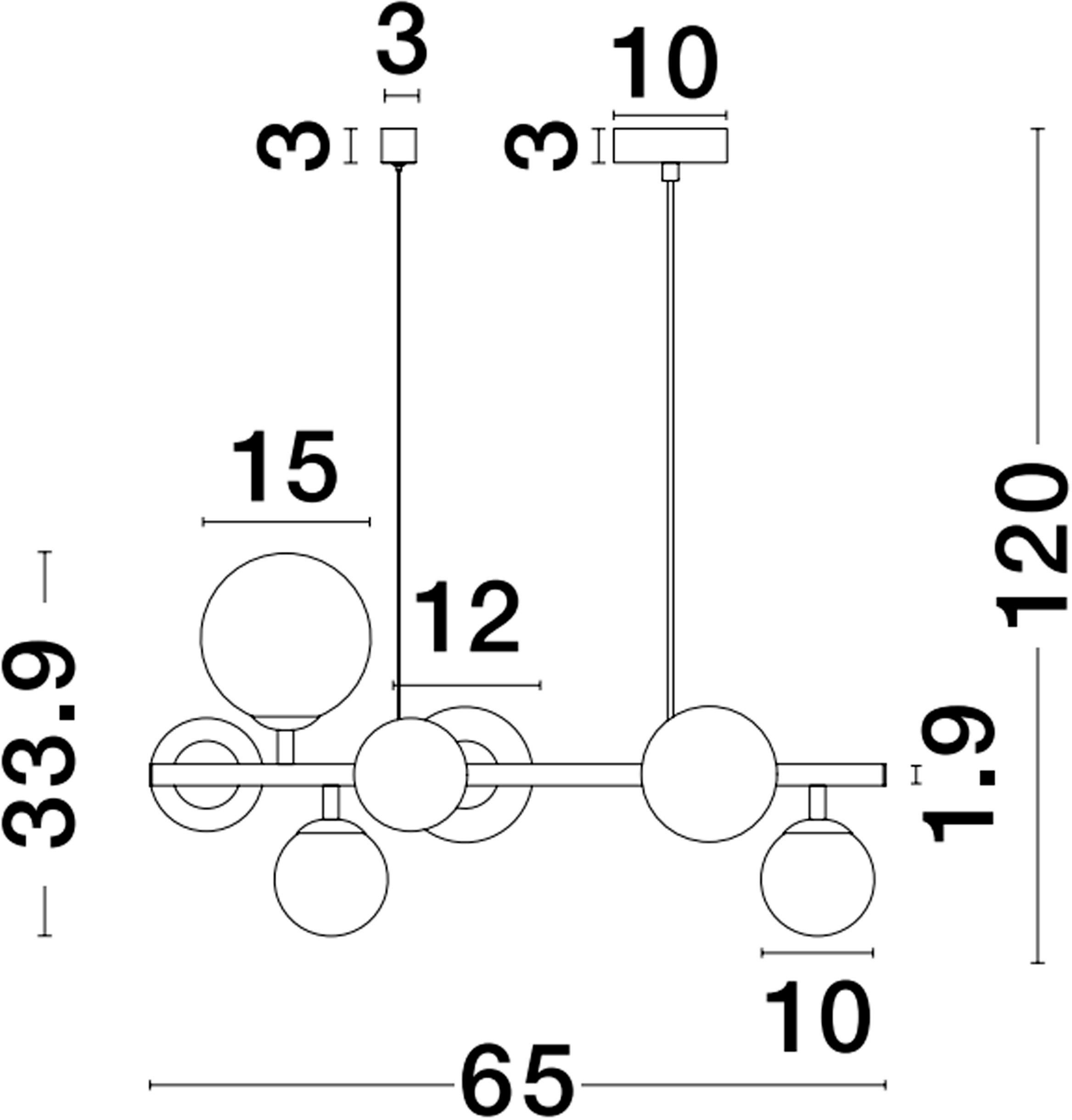 Nova Luce Hängeleuchten »ODILLIA« G9 1 Stk. Ohne Leuchtmittel