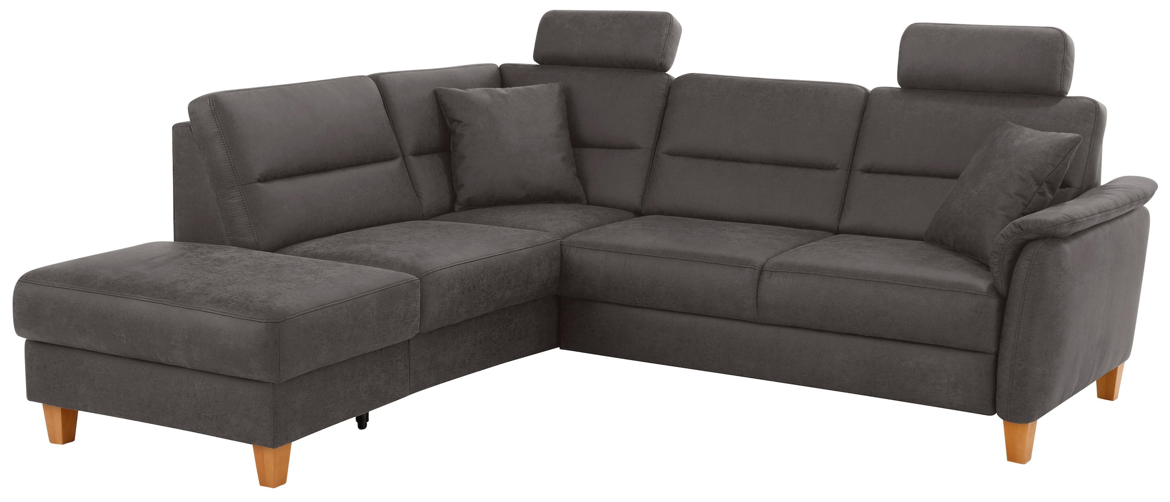 Home affaire Ecksofa »Palmera L-Form«, Federkern, wahlweise mit Bettfunktion und mit/ohne Stauraum