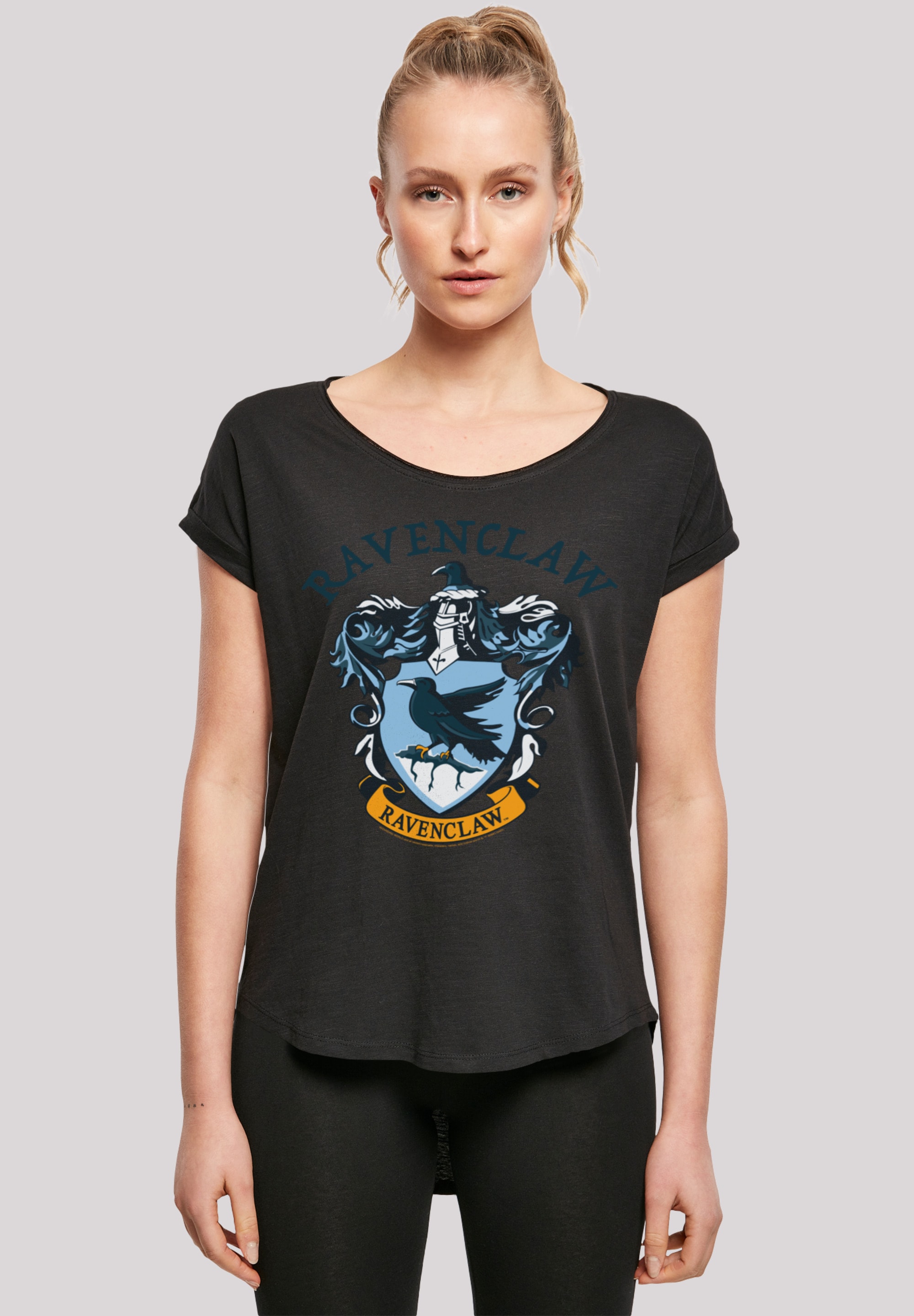 F4NT4STIC Kurzarmshirt »Damen Harry Potter Ravenclaw Crest with Ladies Long  Slub Tee«, (1 tlg.) bestellen | BAUR | 