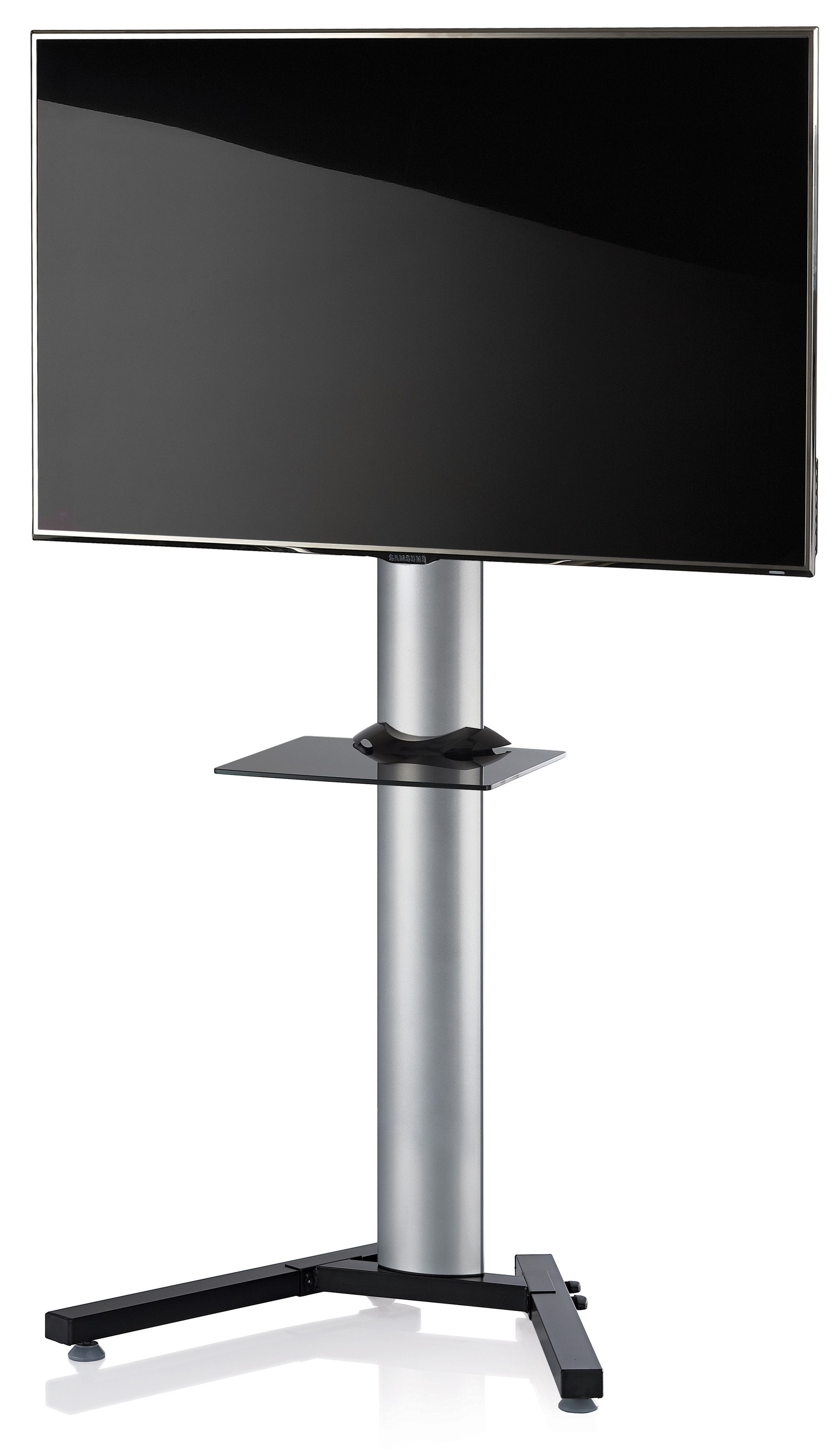 VCM TV-Rack »VCM TV Standfuß mit Zwischenboden | Alu Fernseh Ständer | Maße ca. H, 174 x B. 90 x T. 72 cm- Stadino Maxi«, (VCM Stadino)