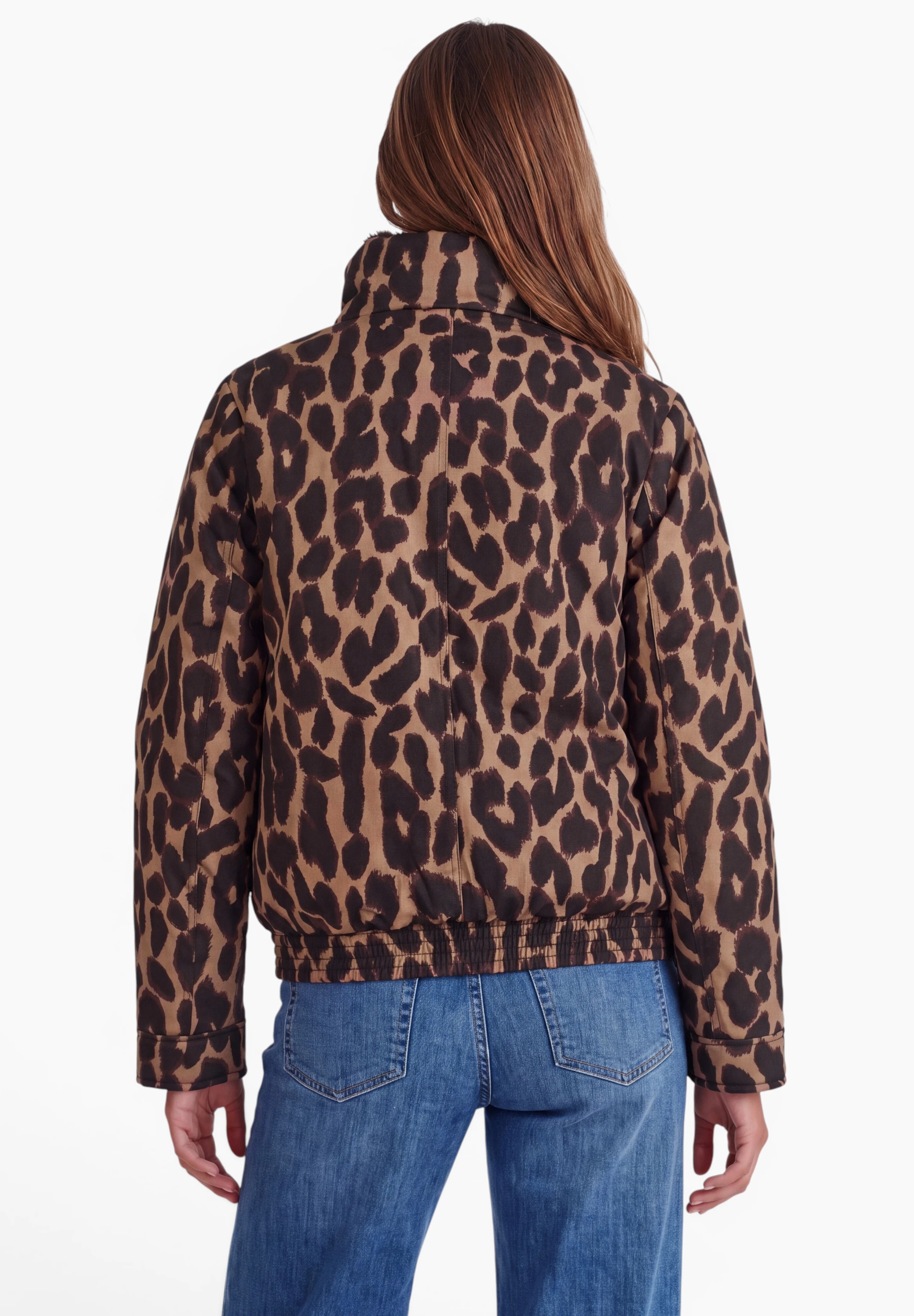 STREET ONE STUDIO Kurzjacke ohne Kapuze mit Leomuster