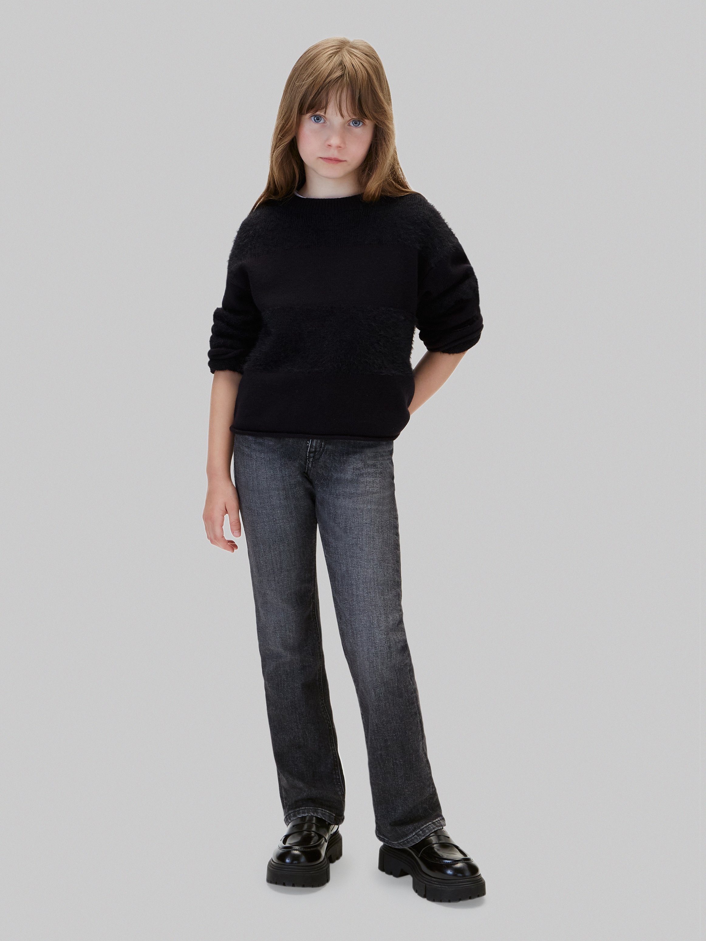 Calvin Klein Jeans Schlagjeans »MR FLARE JEANS WASHED BLACK« Regular fit mit Taschen