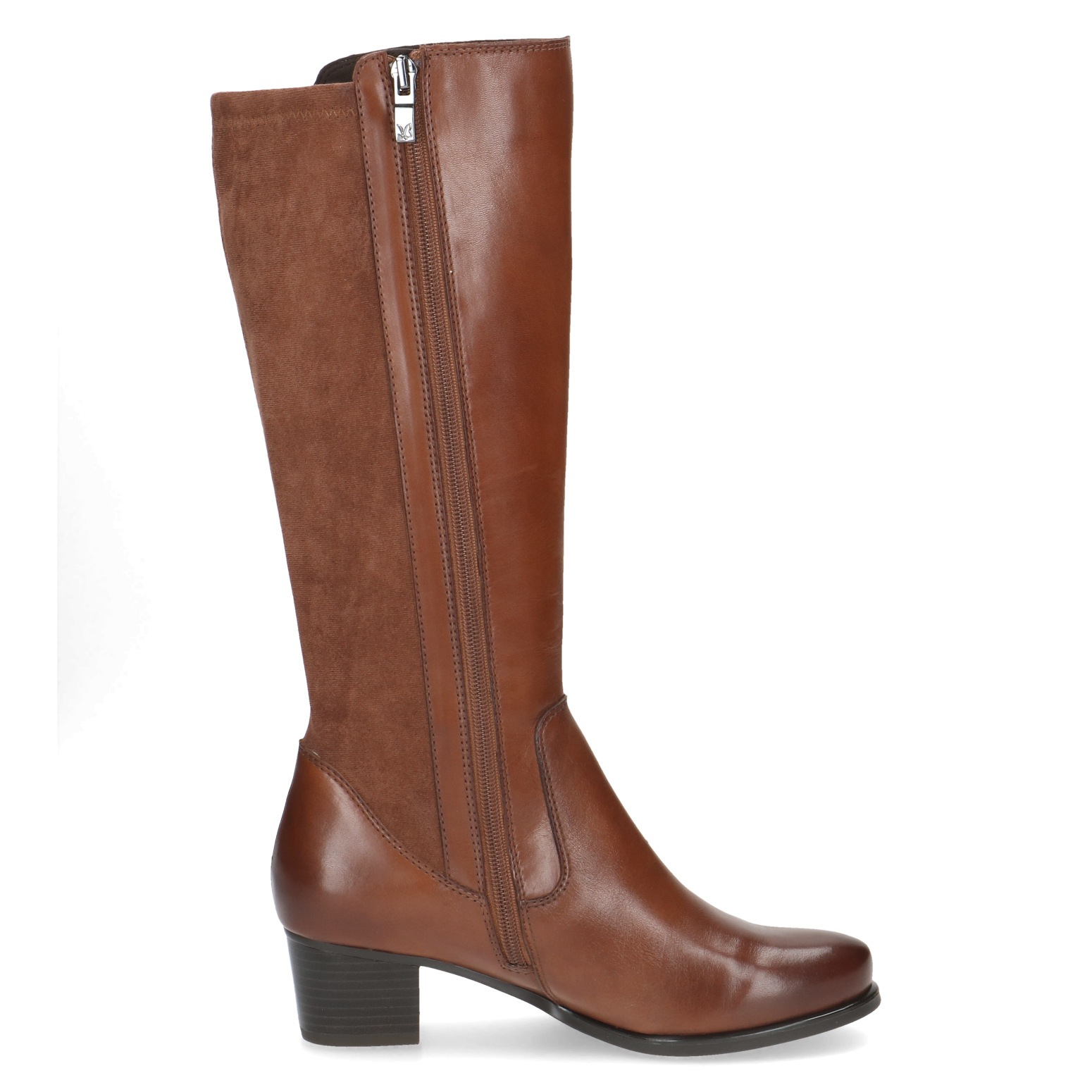 Caprice Stiefel, Blockabsatz, Langschaftstiefel im Used Look