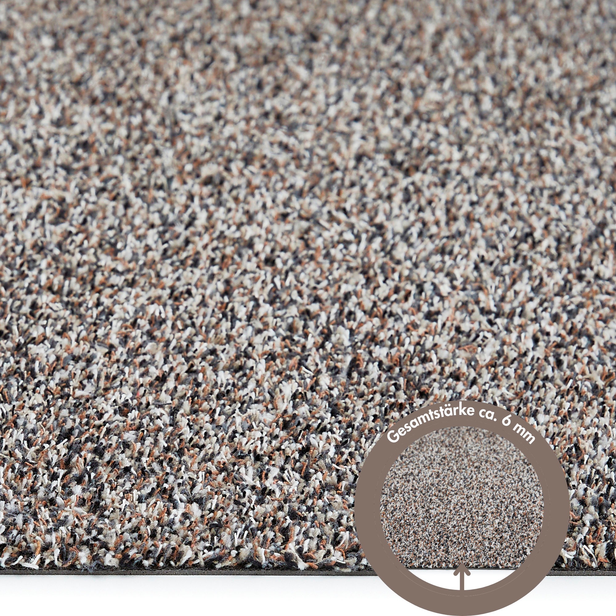 Andiamo Fußmatte »Samson, Made in Netherlands«, rechteckig, 6 mm Höhe, Schmutzfangmatte, waschbar, rutschhemmend, auch als 2er Set erhältlich
