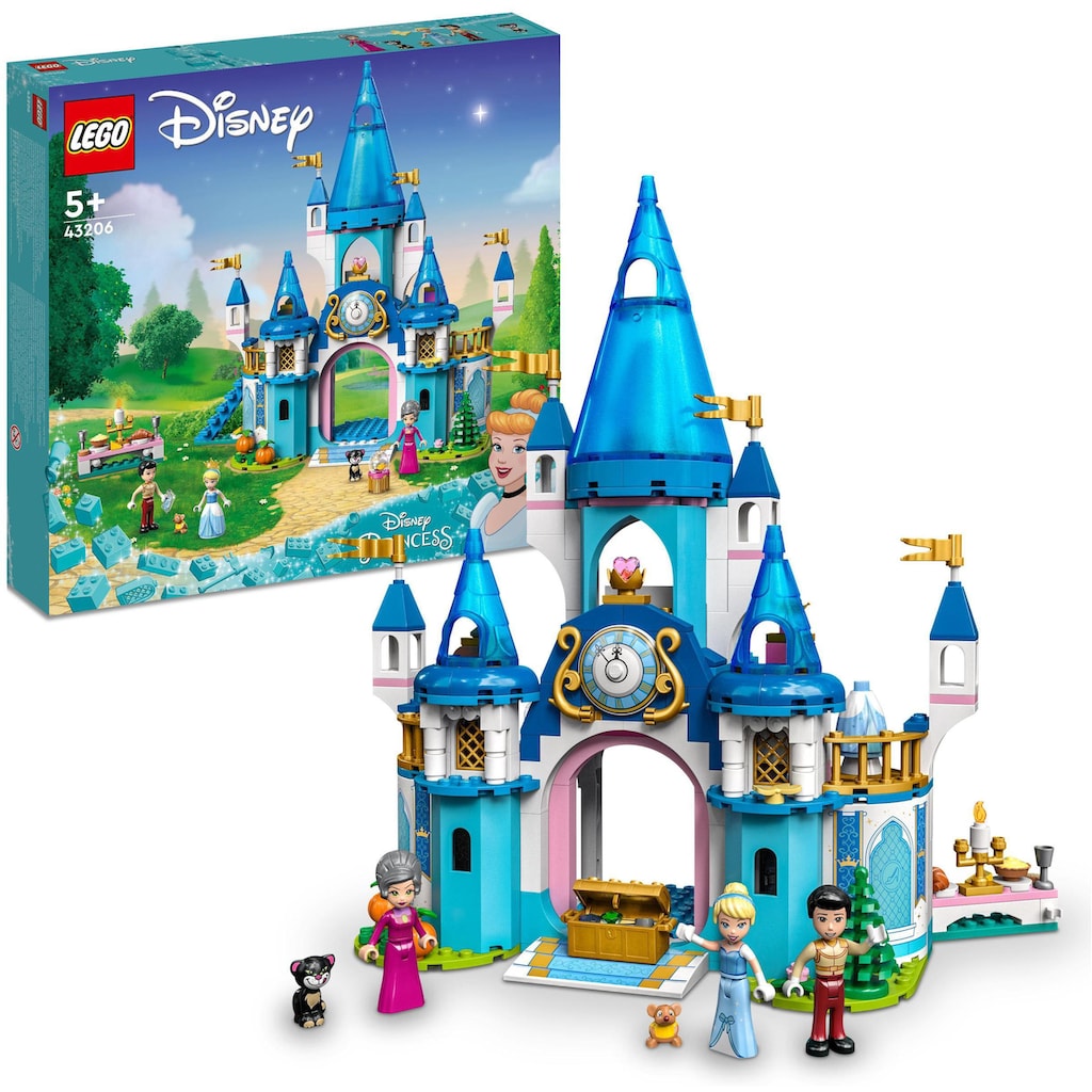 LEGO® Konstruktionsspielsteine »Cinderellas Schloss (43206), LEGO® Disney Princess«, (365 St.), Made in Europe