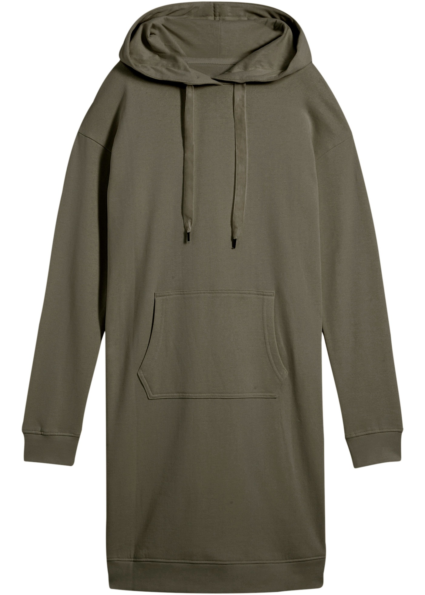 bonprix Sweatkleid "Sweatkleid mit Baumwolle" Kängurutasche mit Kapuze, aus günstig online kaufen
