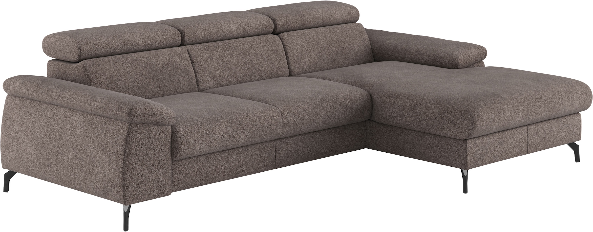 COTTA Ecksofa "Kitty L-Form, B: 242 cm" mit Kopfteilverstellung, optional Schlaffunktion & Bettkasten
