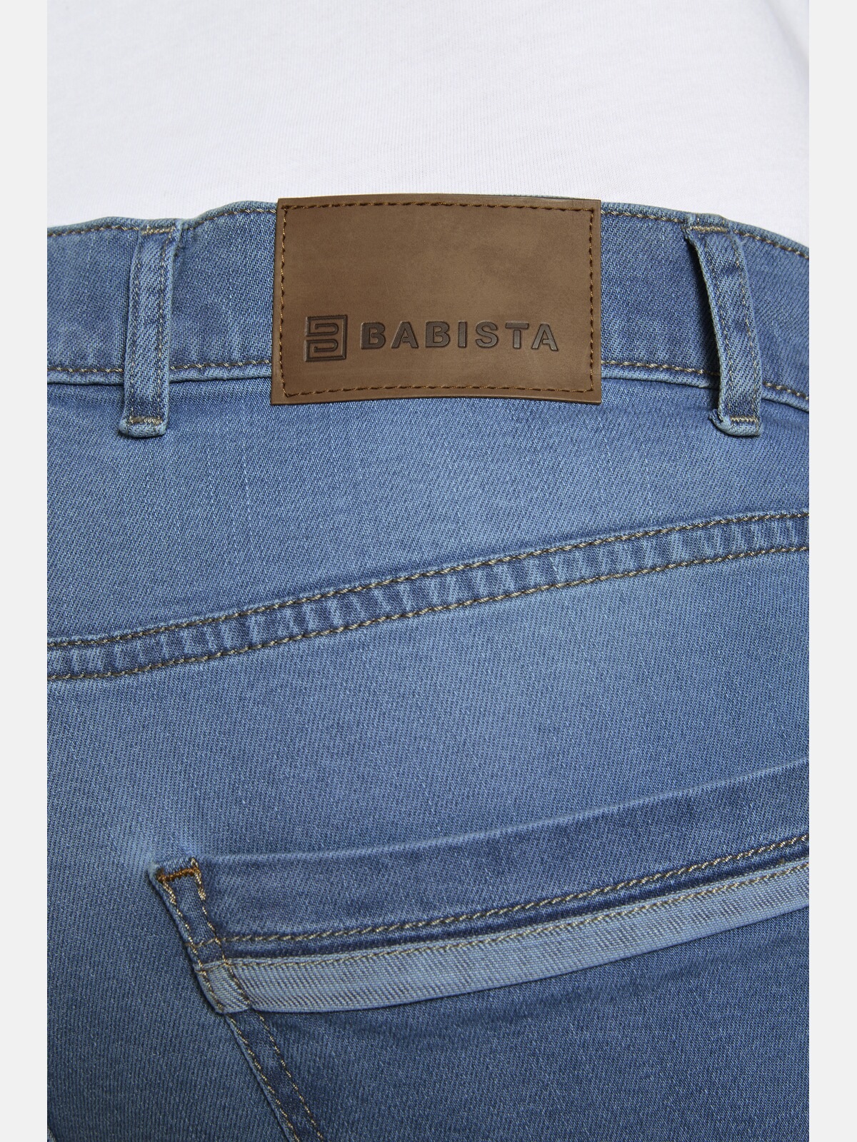 5-Pocket-Jeans BABISTA "Jeans ORINOZ", Herren, Gr. 31, N-Gr, blau (hellblau), Obermaterial: 98% Baumwolle CO. 2% Elasthan EL., regular fit, Jeans 5-Pocket-Jeans 3