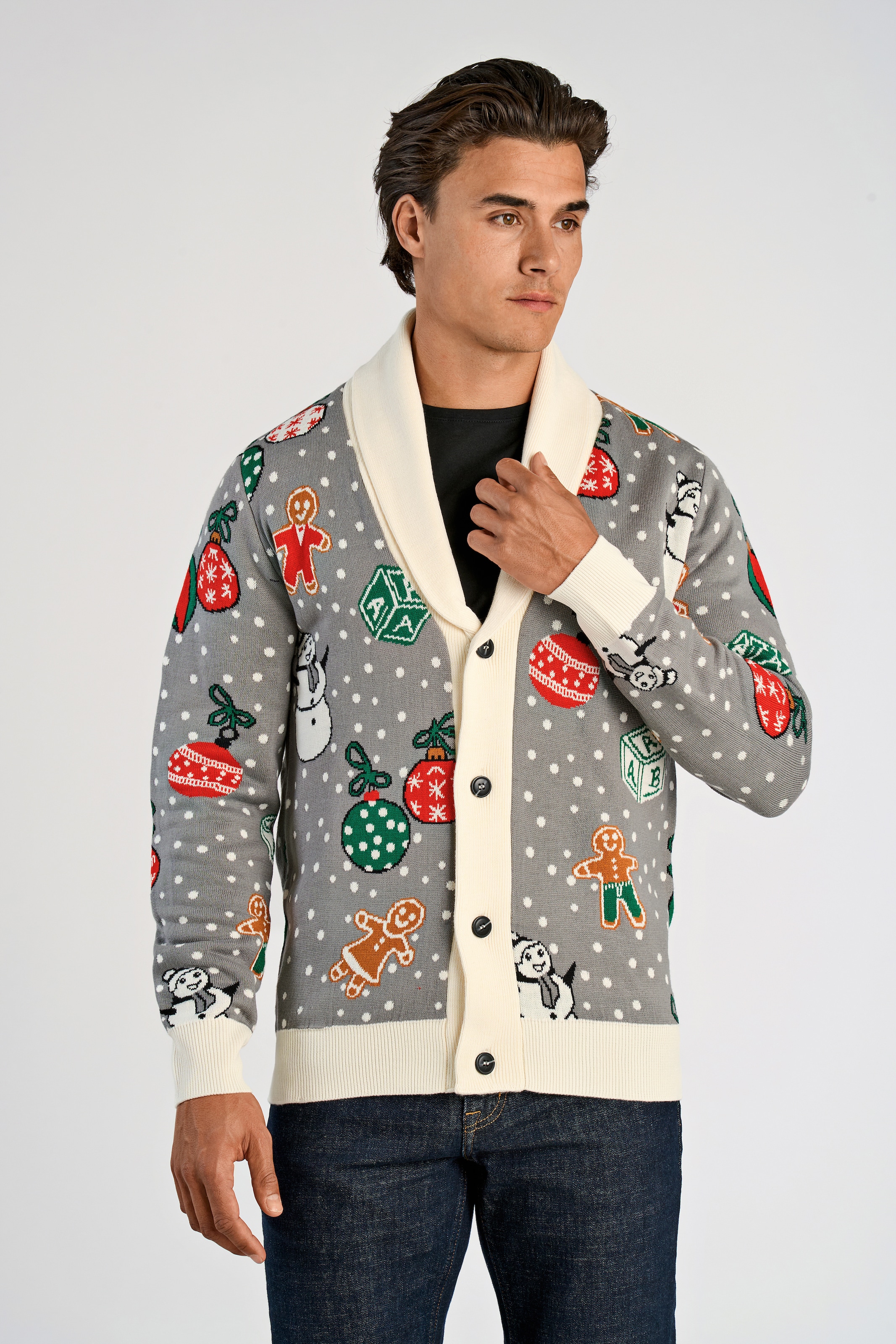 LINDBERGH Weihnachtspullover mit Intarsien Muster günstig online kaufen