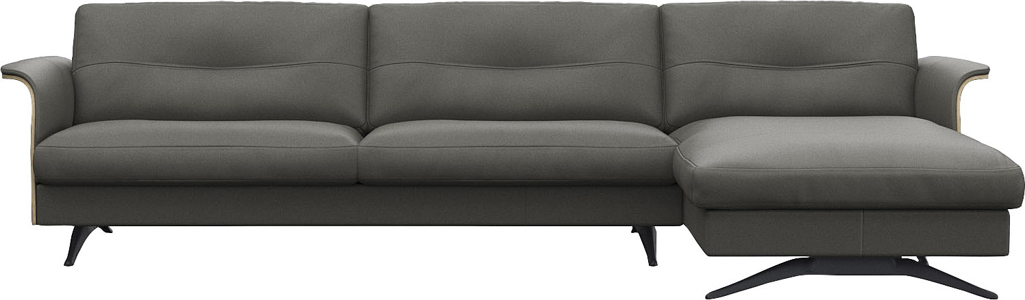 FLEXLUX Ecksofa "Glow, super bequem durch hochwertigem Sitzaufbau mit Federkern, L-Form" Modernes skandinavisches Design