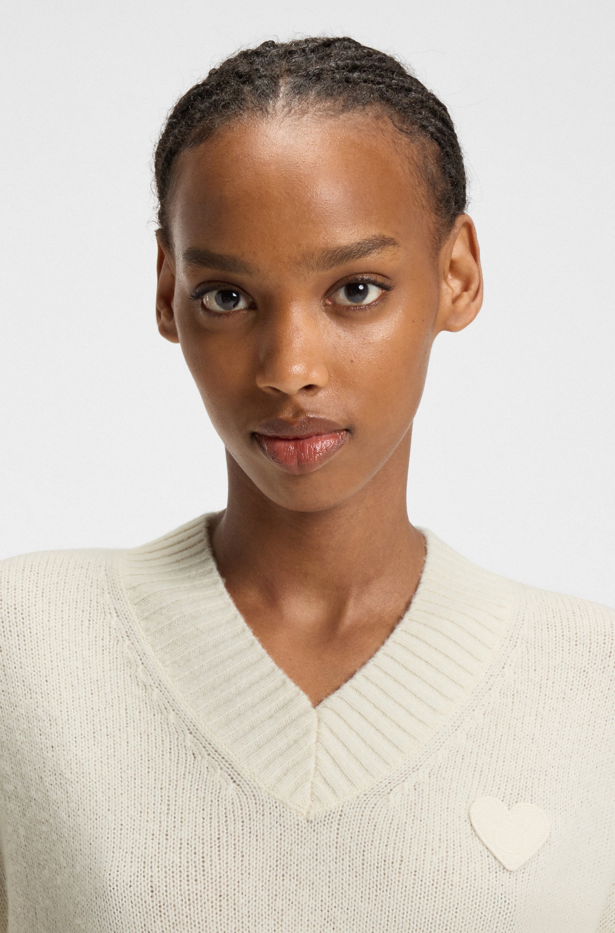 HUGO Blue Strickpullover "Scutie", Relaxed Fit, in Cropped-Länge günstig online kaufen